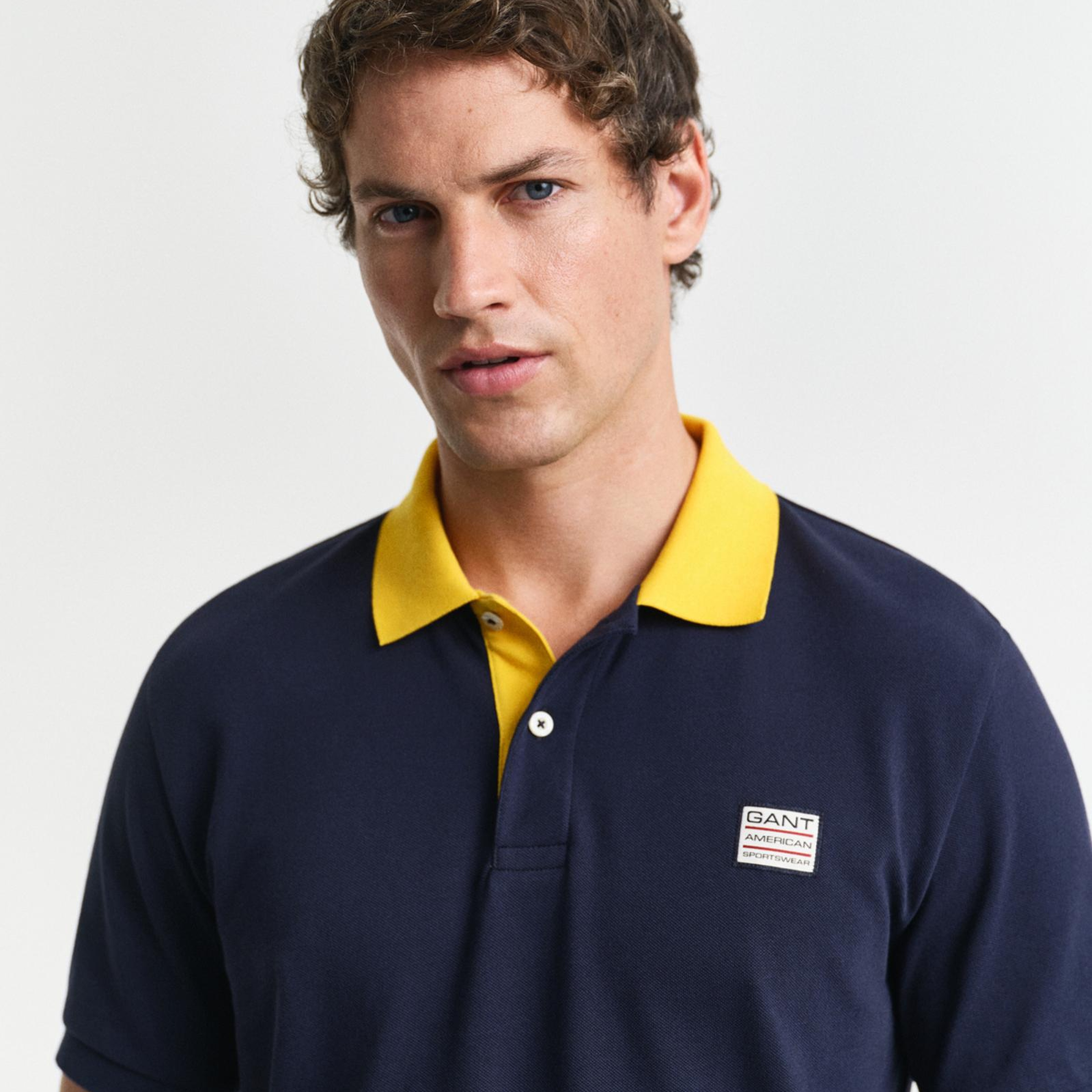 GANT Erkek Lacivert Regular Fit Polo