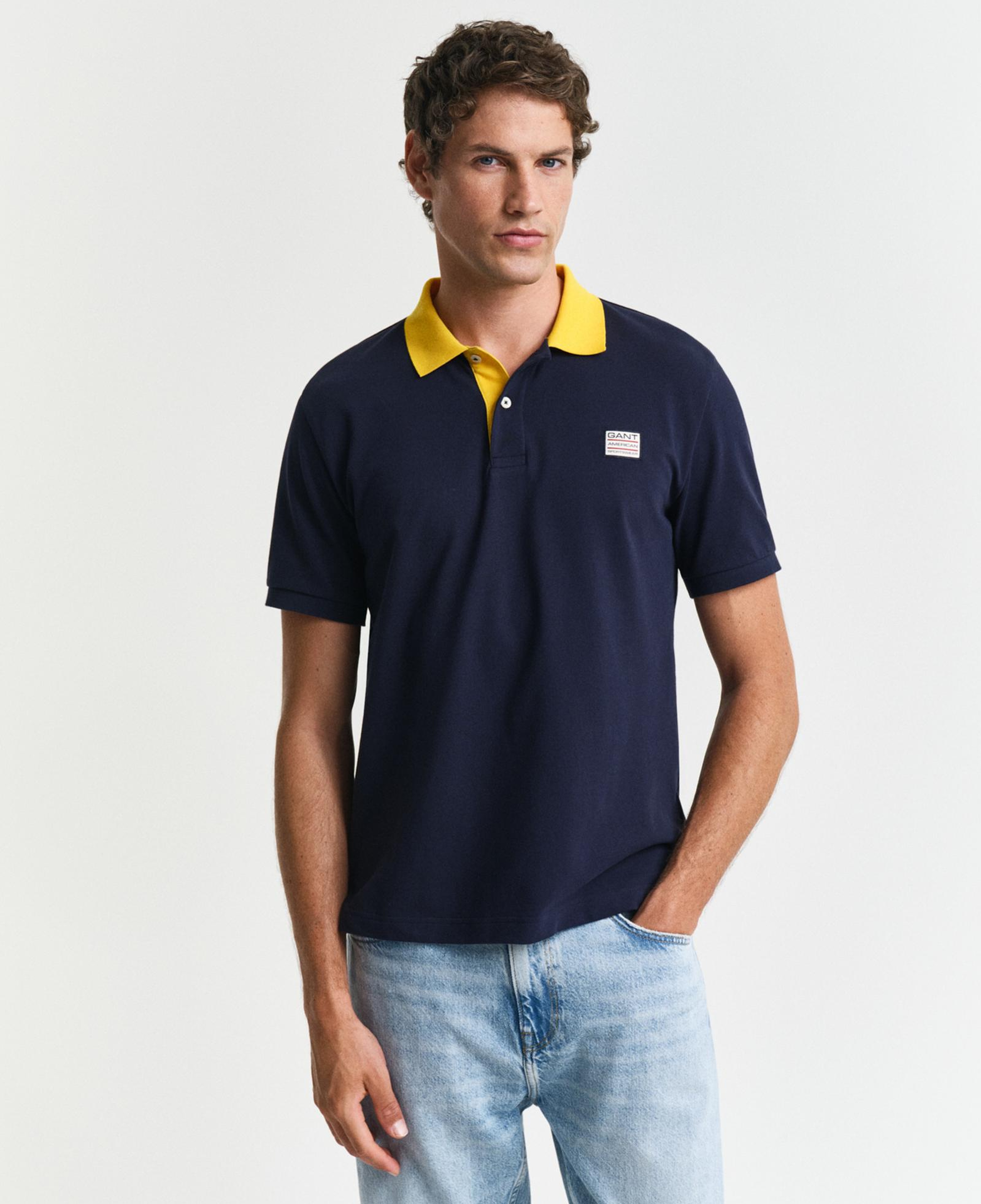 GANT Erkek Lacivert Regular Fit Polo