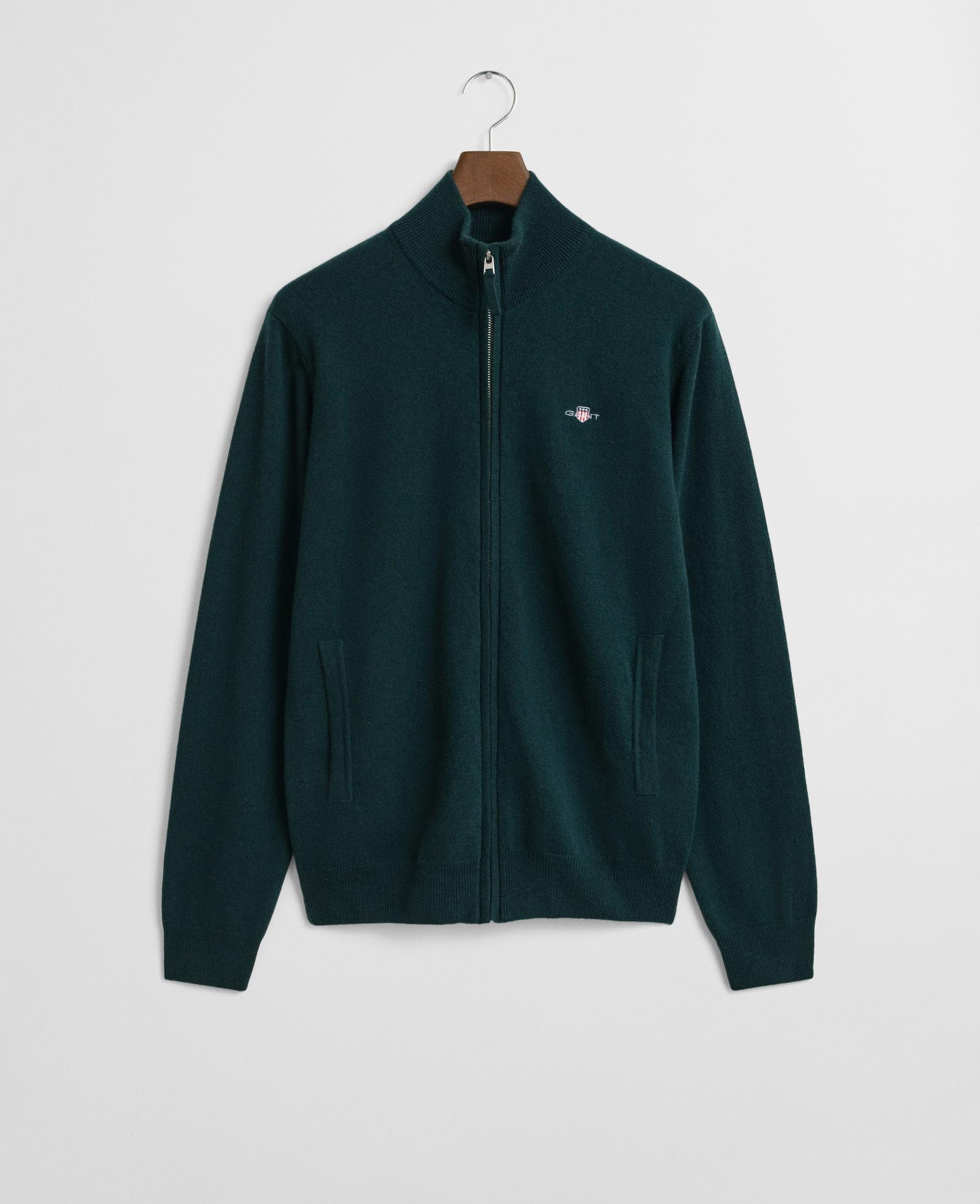 GANT Erkek Yeşil Regular Fit  Yün Hırka