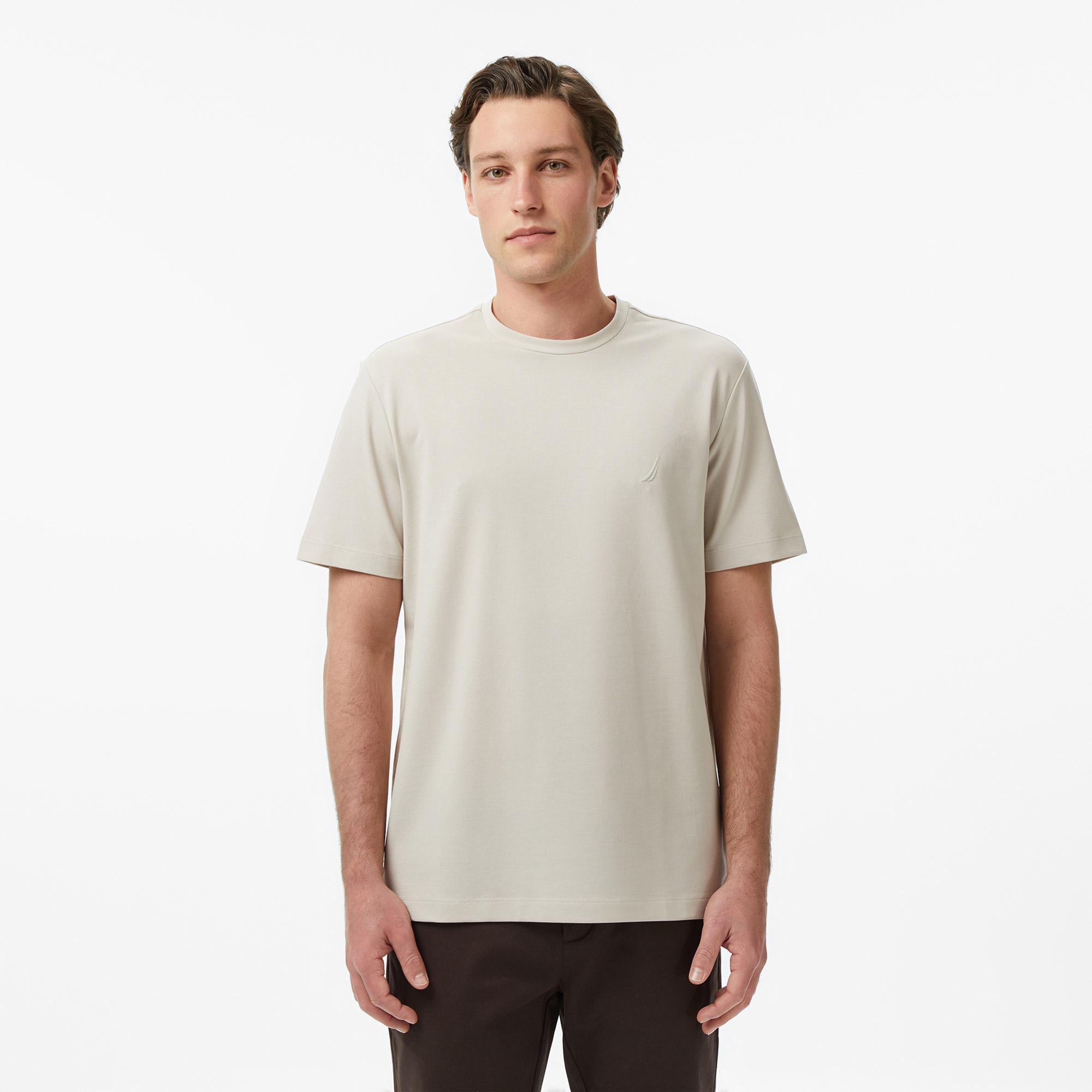 Nautica Erkek Bej Regular Fit T-Shirt