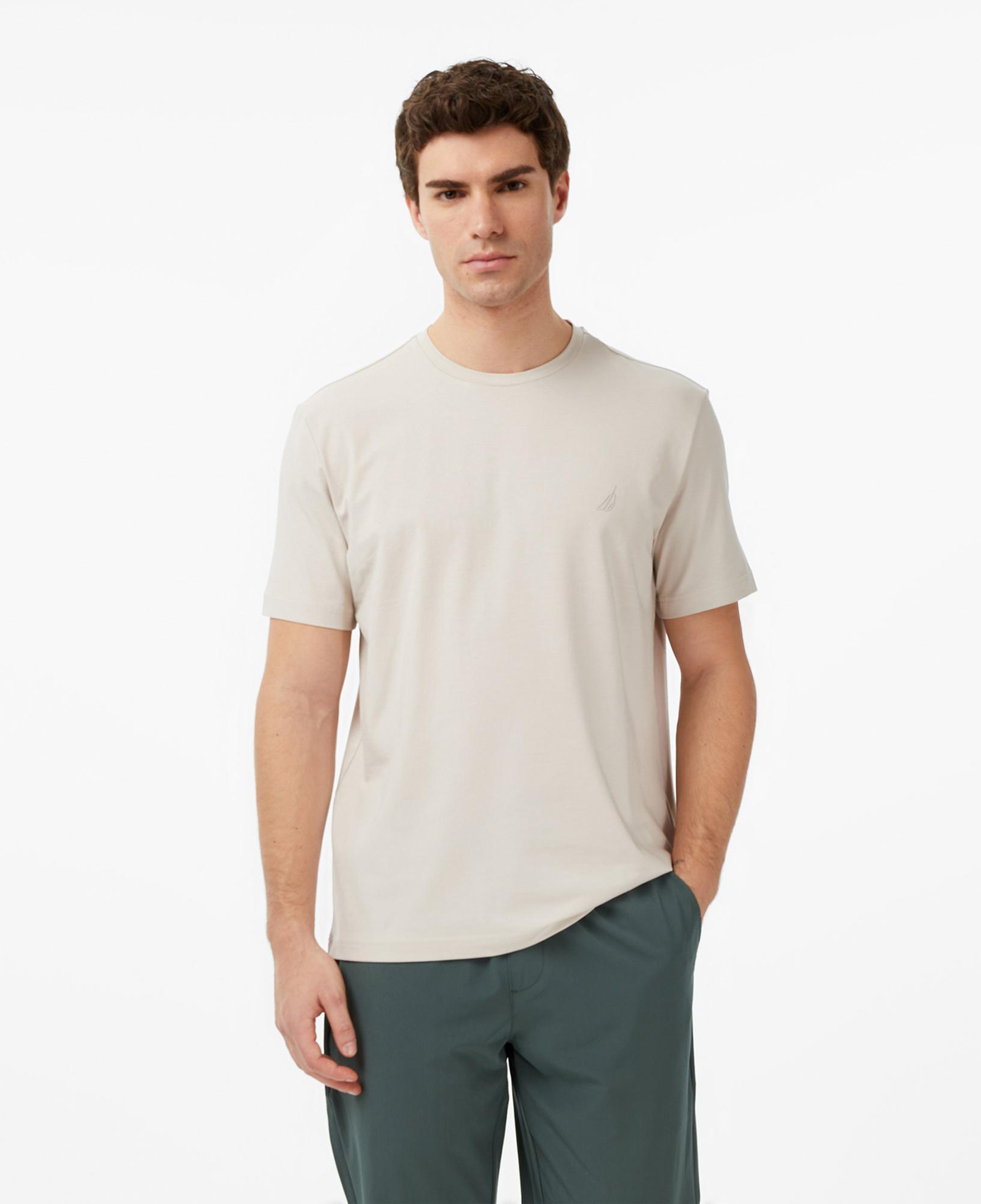 Nautica Erkek Bej Regular Fit T-Shirt