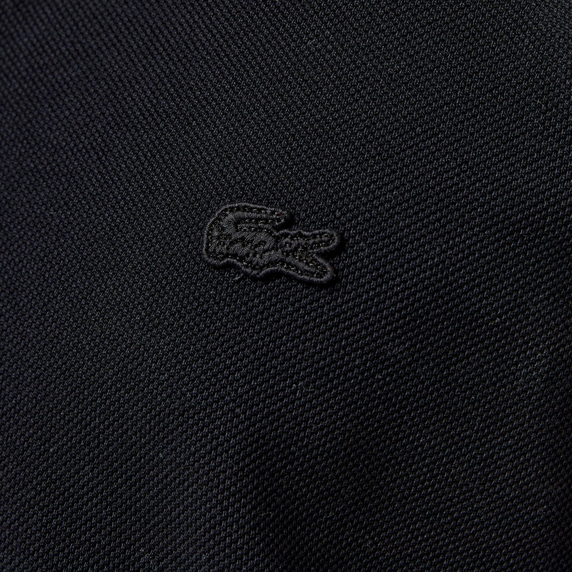 Lacoste Erkek Relaxed Fit Uzun Kollu Siyah Polo