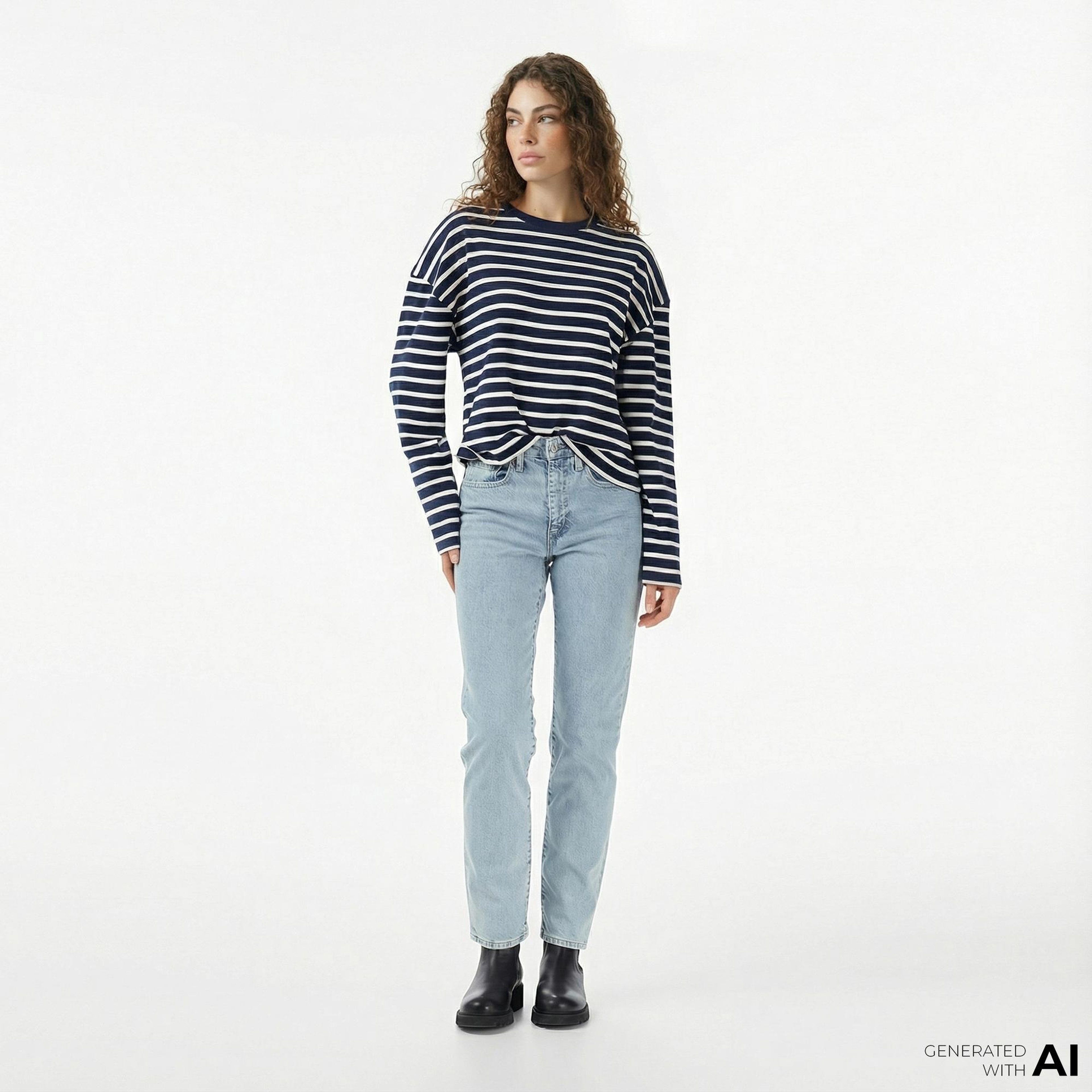 Levi's 724 High Rise Straight Kadın Mavi Jean