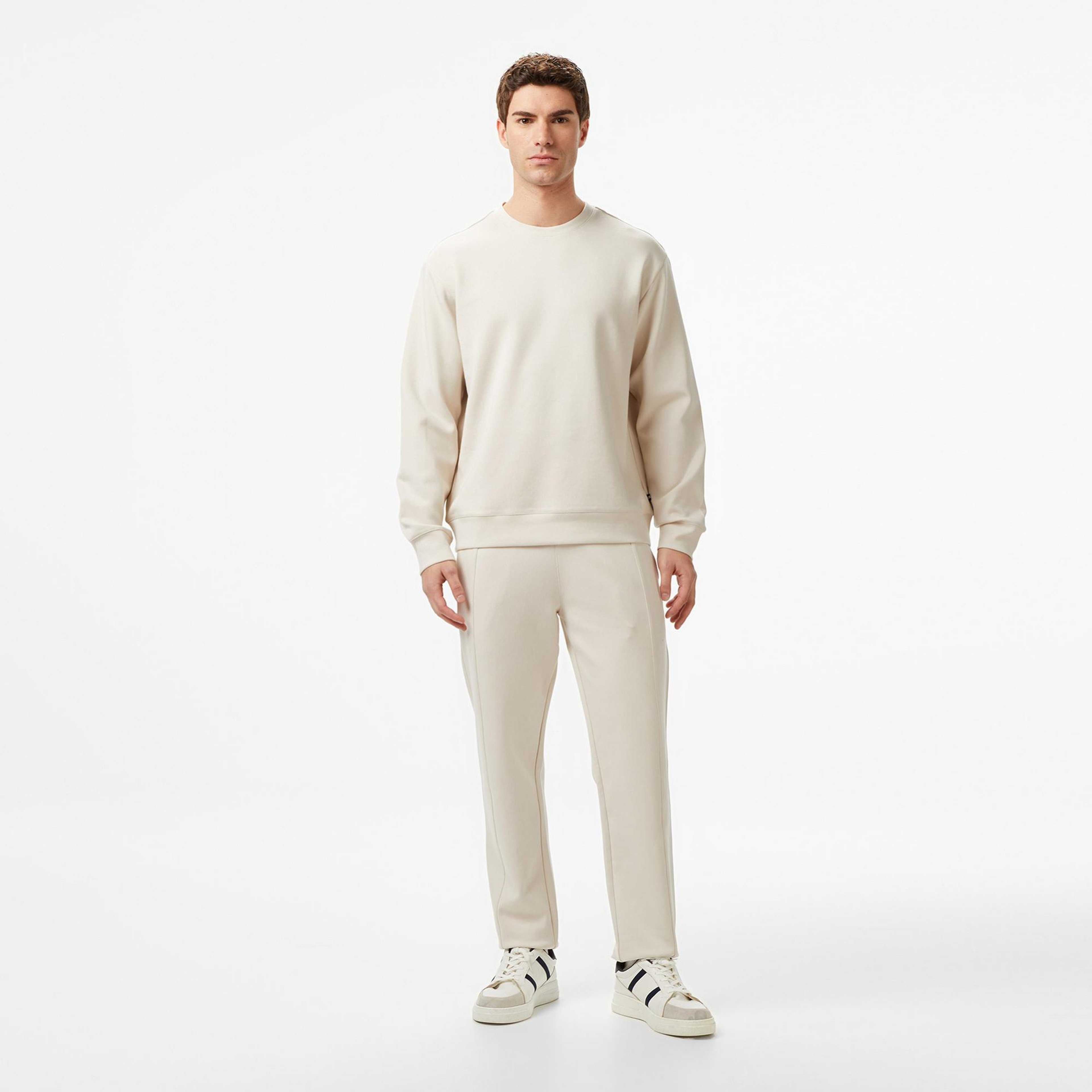 Nautica Erkek Bej Regular Fit Sweatshirt