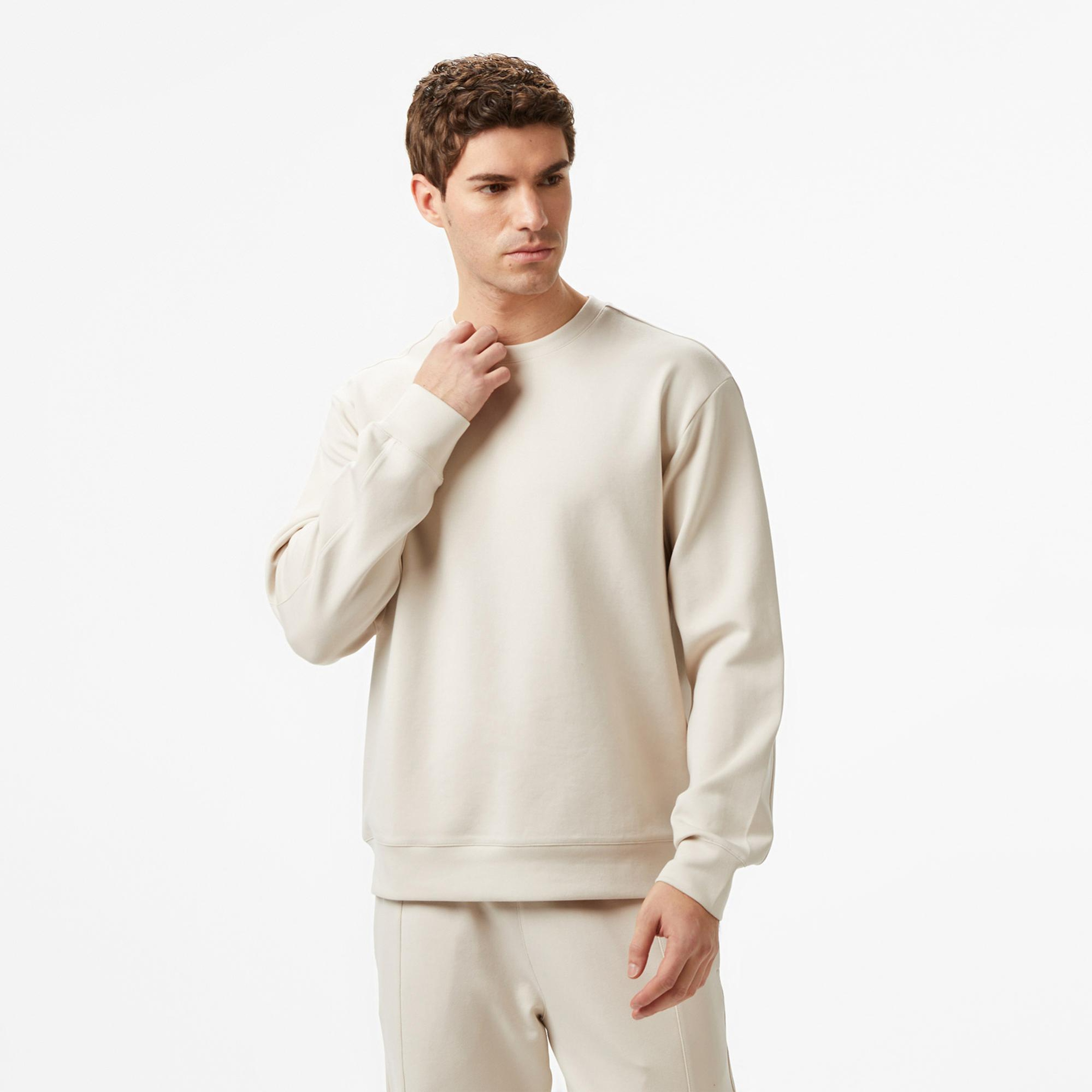 Nautica Erkek Bej Regular Fit Sweatshirt