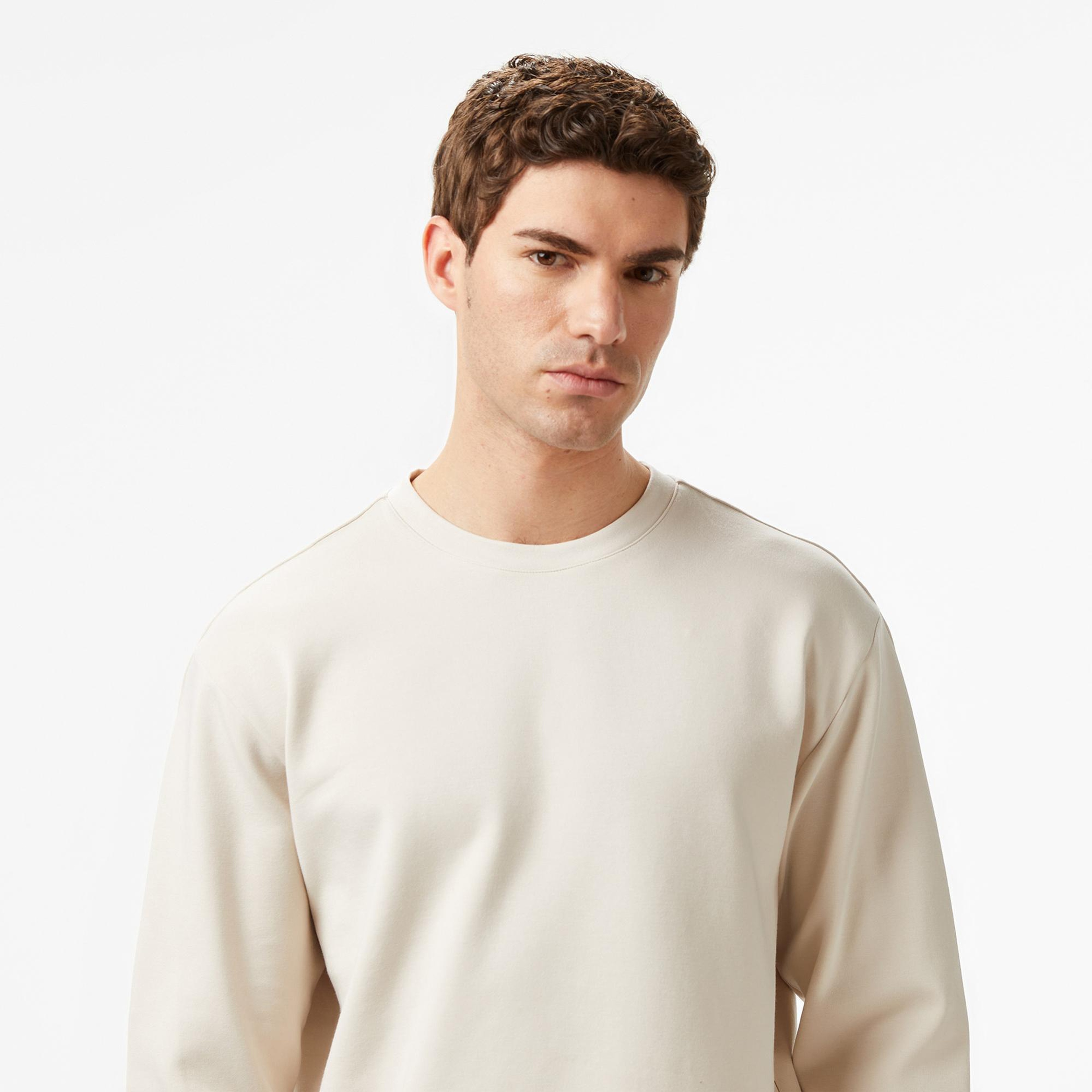 Nautica Erkek Bej Regular Fit Sweatshirt