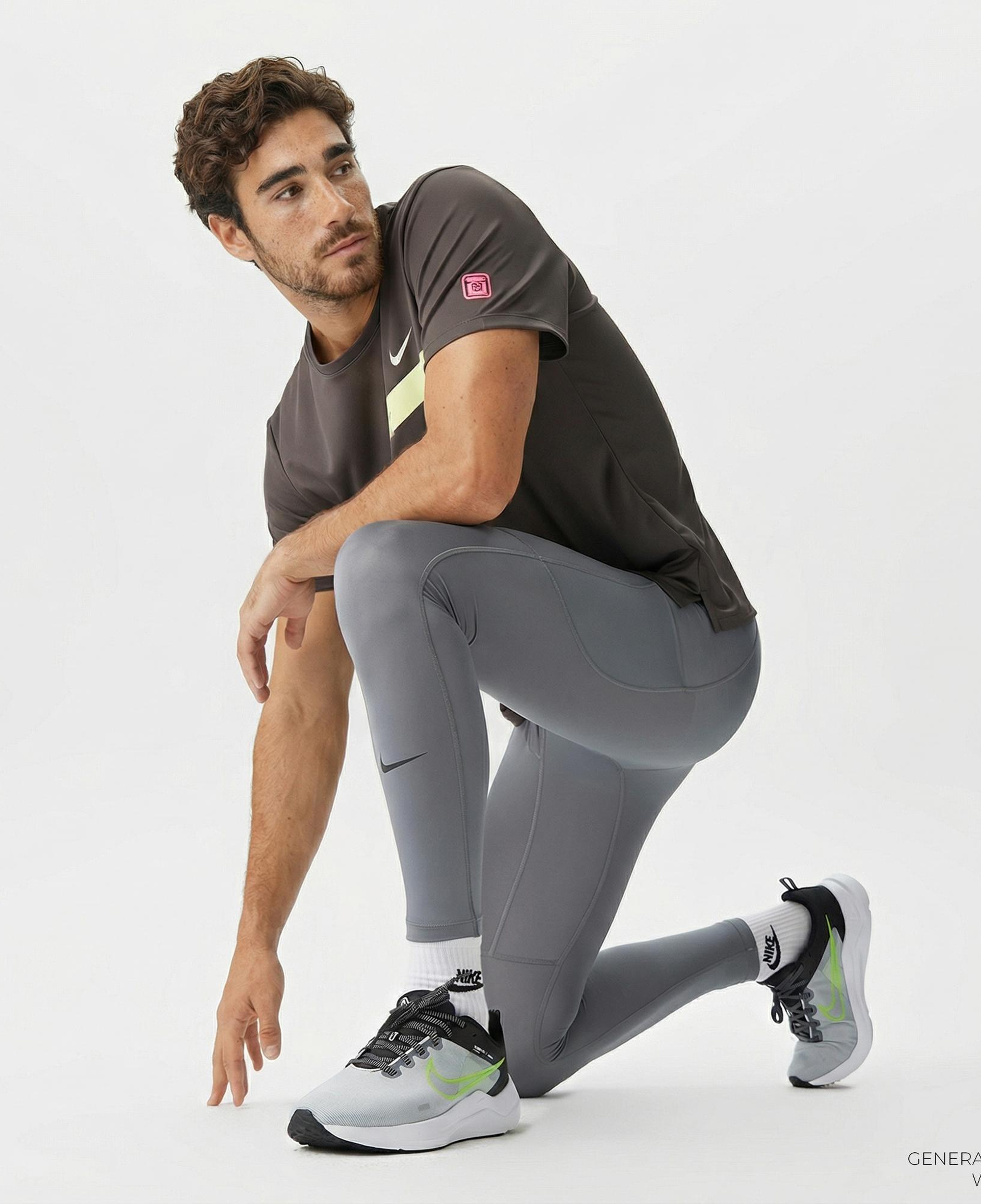 Nike Dri-Fit Pro Erkek Gri Tayt