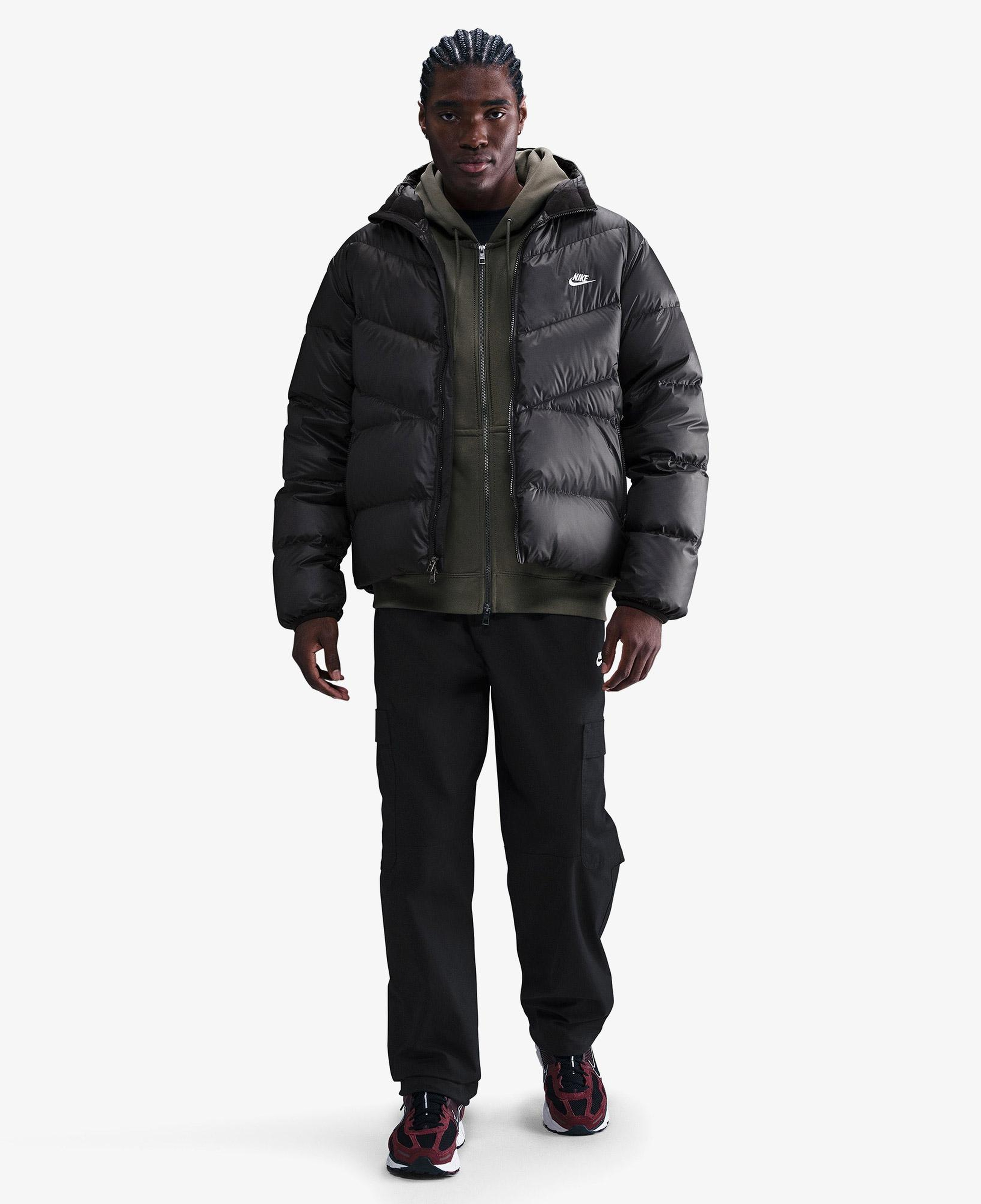 Nike Windrunner Statement Down Erkek Siyah Mont