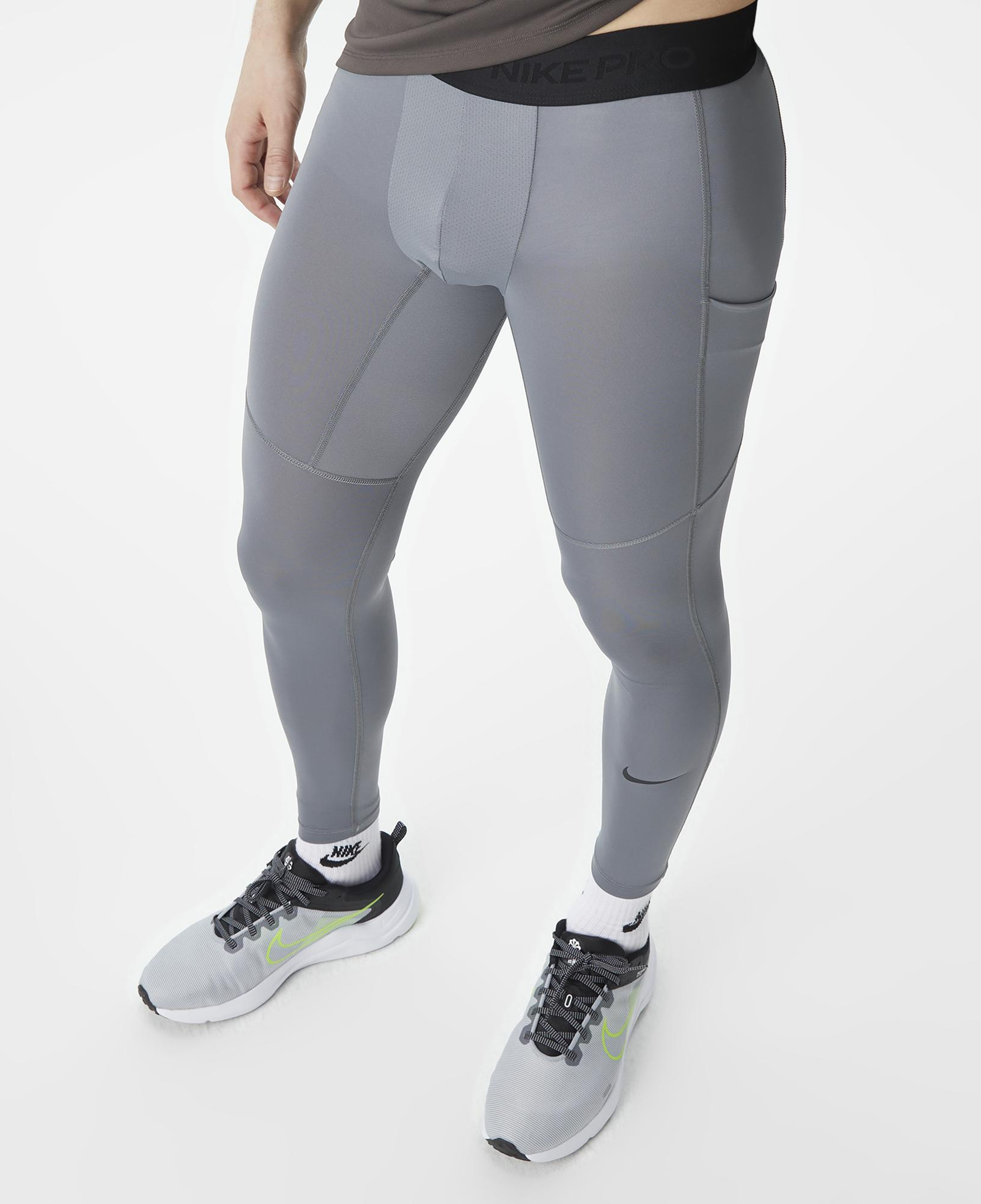 Nike Dri-Fit Pro Erkek Gri Tayt