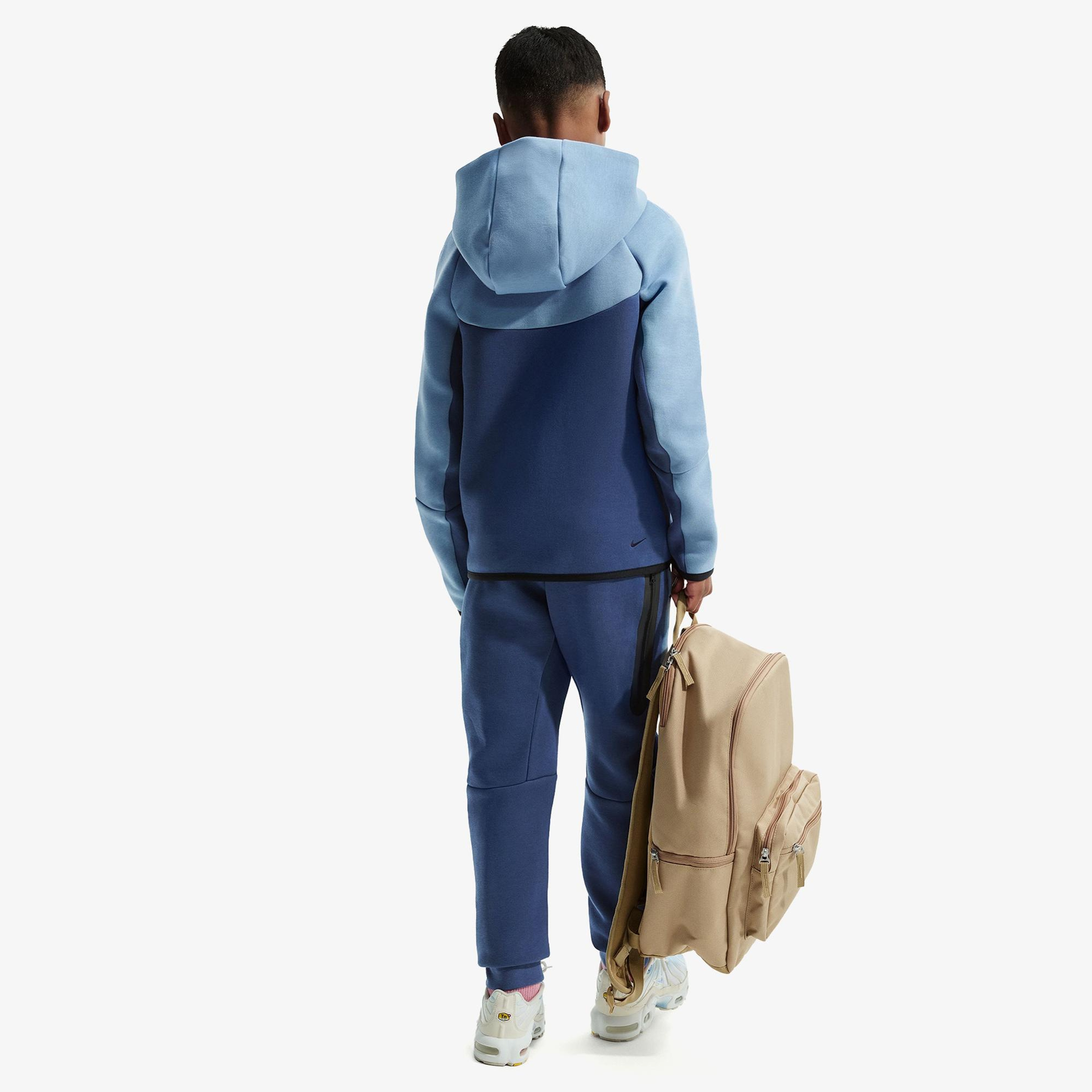 Nike Sportswear Tech Fleece Çocuk Mavi Eşofman Üstü