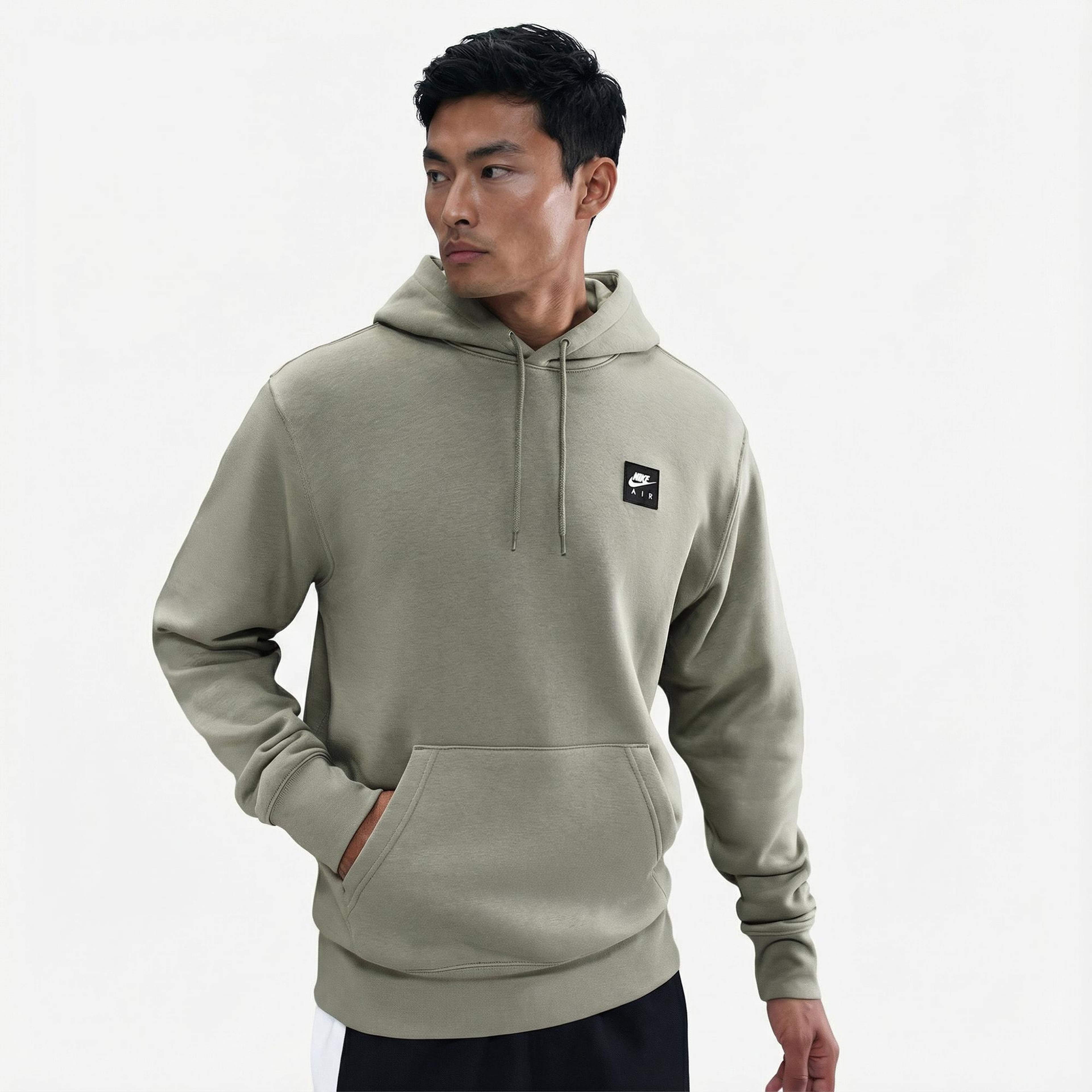 Nike Air Pullover Erkek Yeşil Kapüşonlu Hoodie