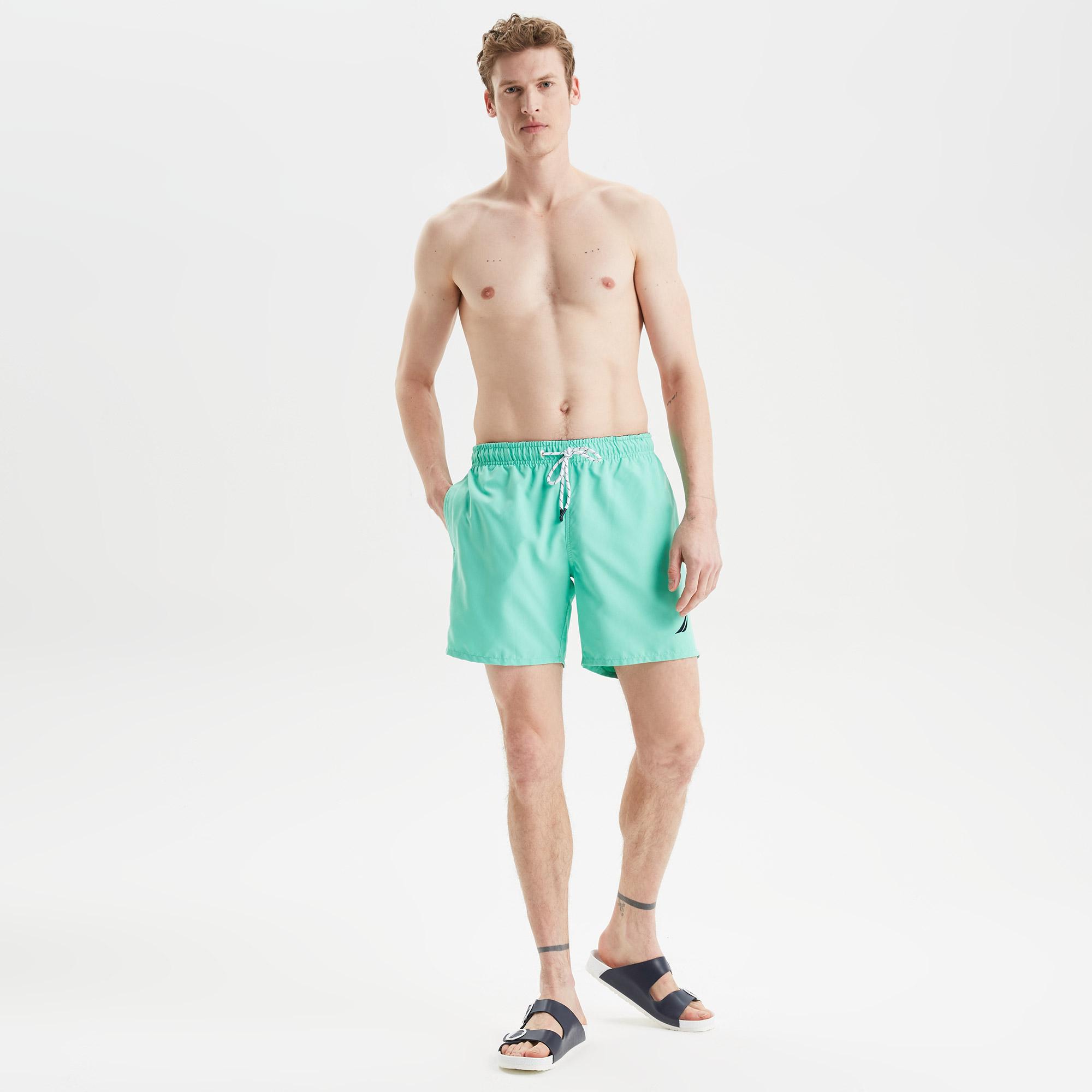 Nautica Erkek Yeşil Regular Fit Deniz Şortu