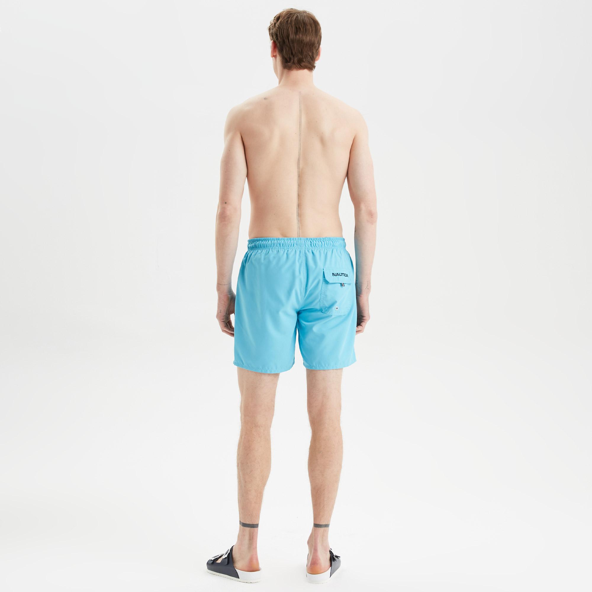 Nautica Erkek Mavi Regular Fit Deniz Şortu