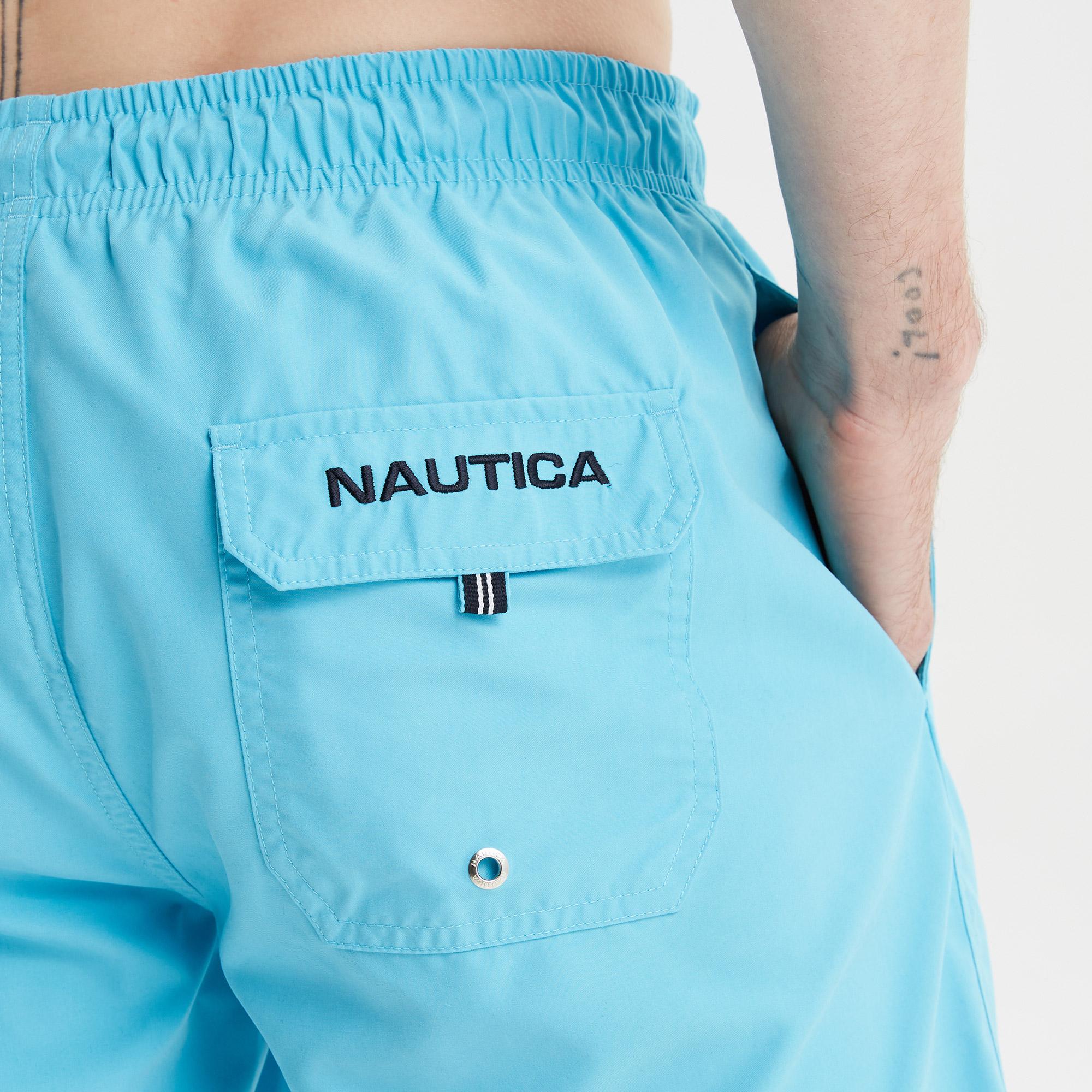 Nautica Erkek Mavi Regular Fit Deniz Şortu