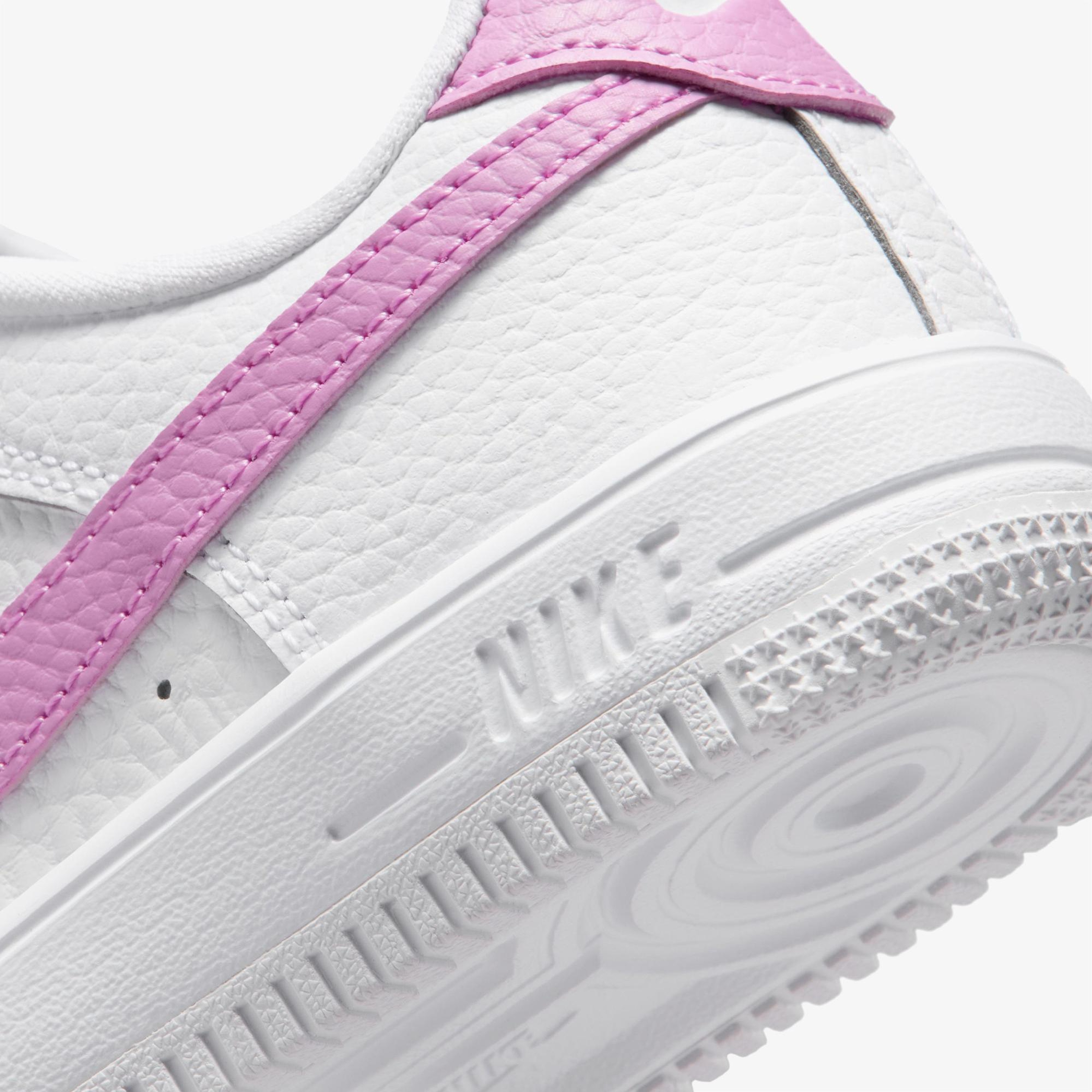 Nike Force 1 Low Lace Çocuk Beyaz/Pembe Spor Ayakkabı