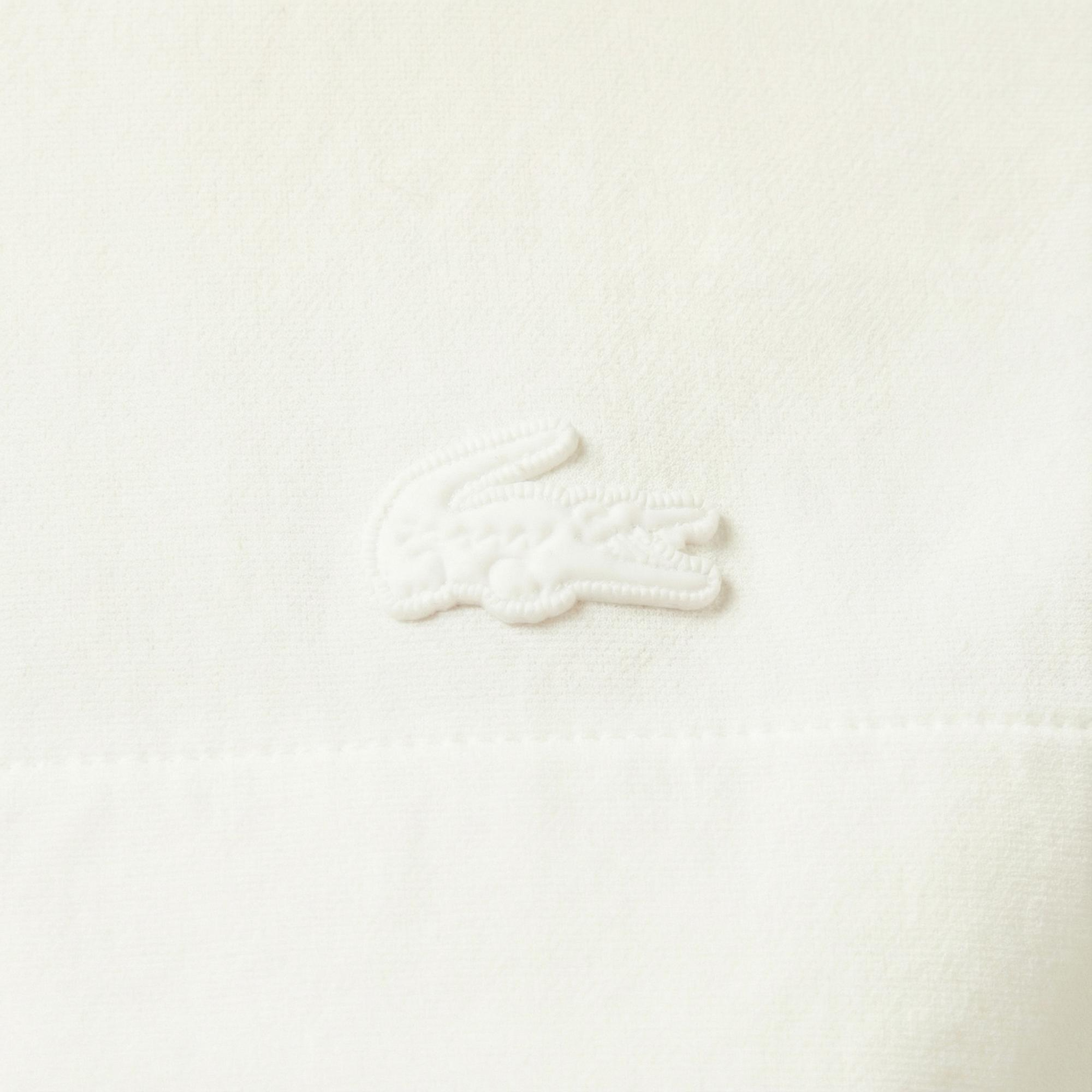Lacoste Kadın Regular Fit Kolsuz Fermuarlı Beyaz Gömlek