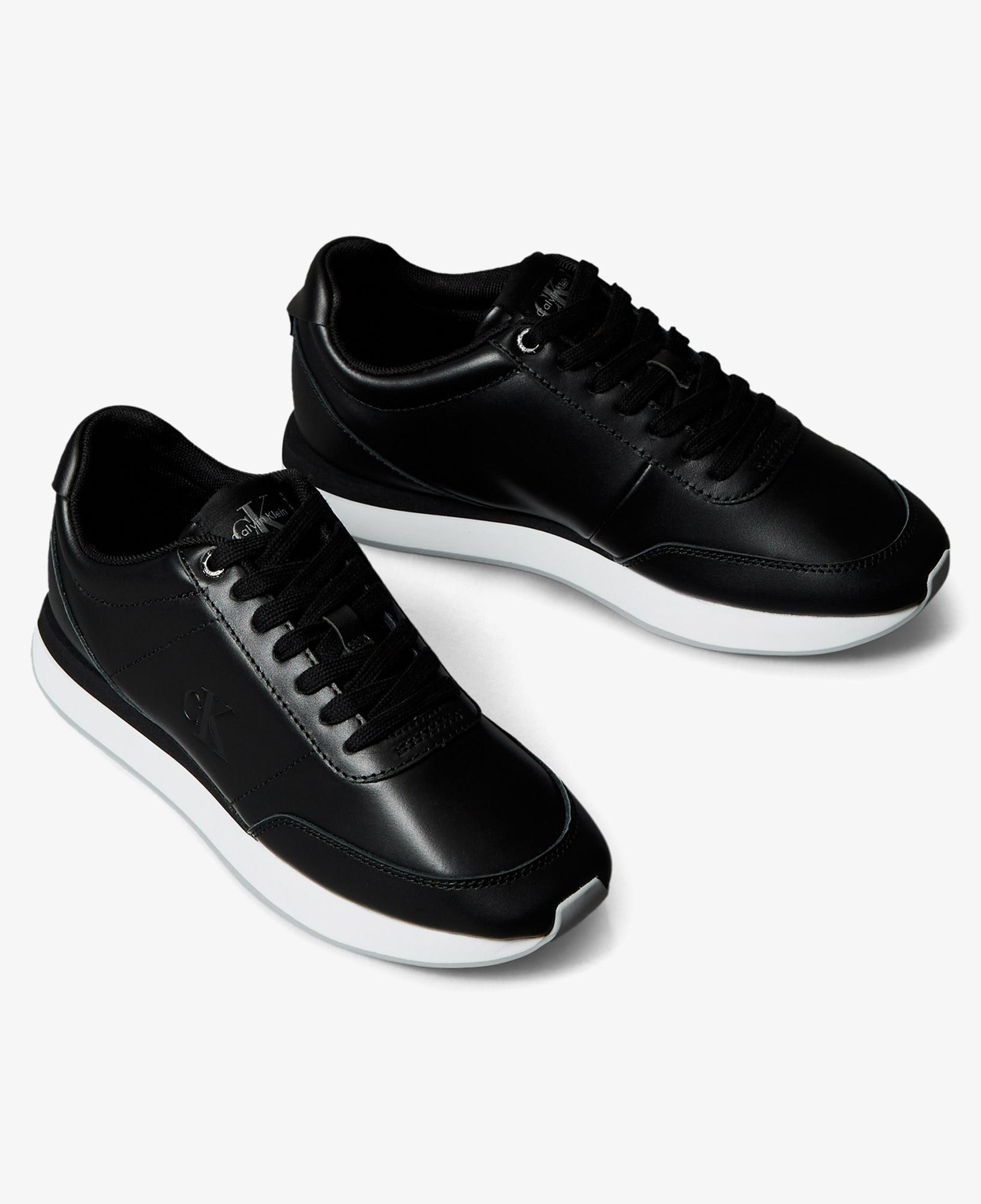 Calvin Klein Retro Runner Lace Up Kadın Siyah Sneaker
