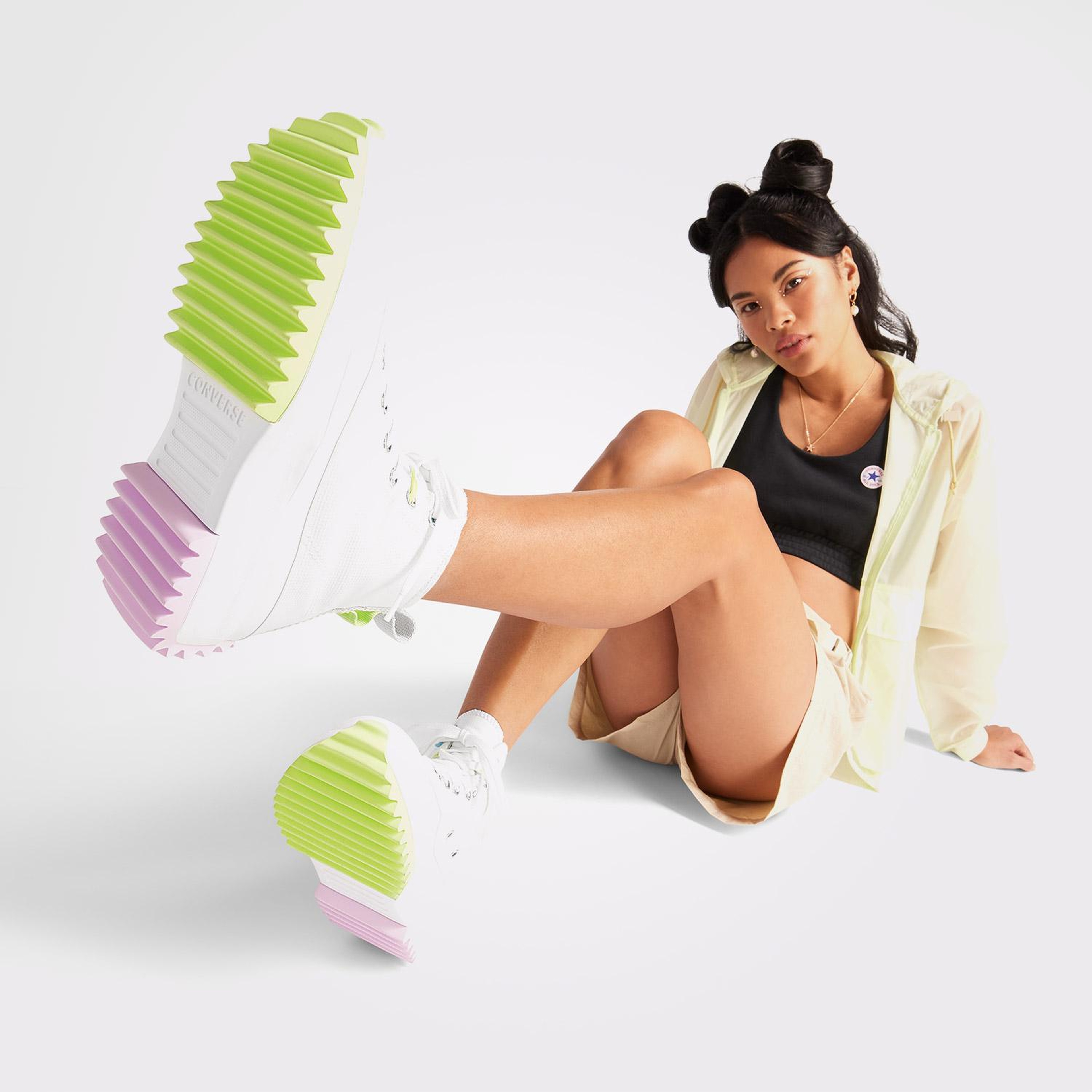 Converse Run Star Hike Unisex Beyaz Platform Sneaker