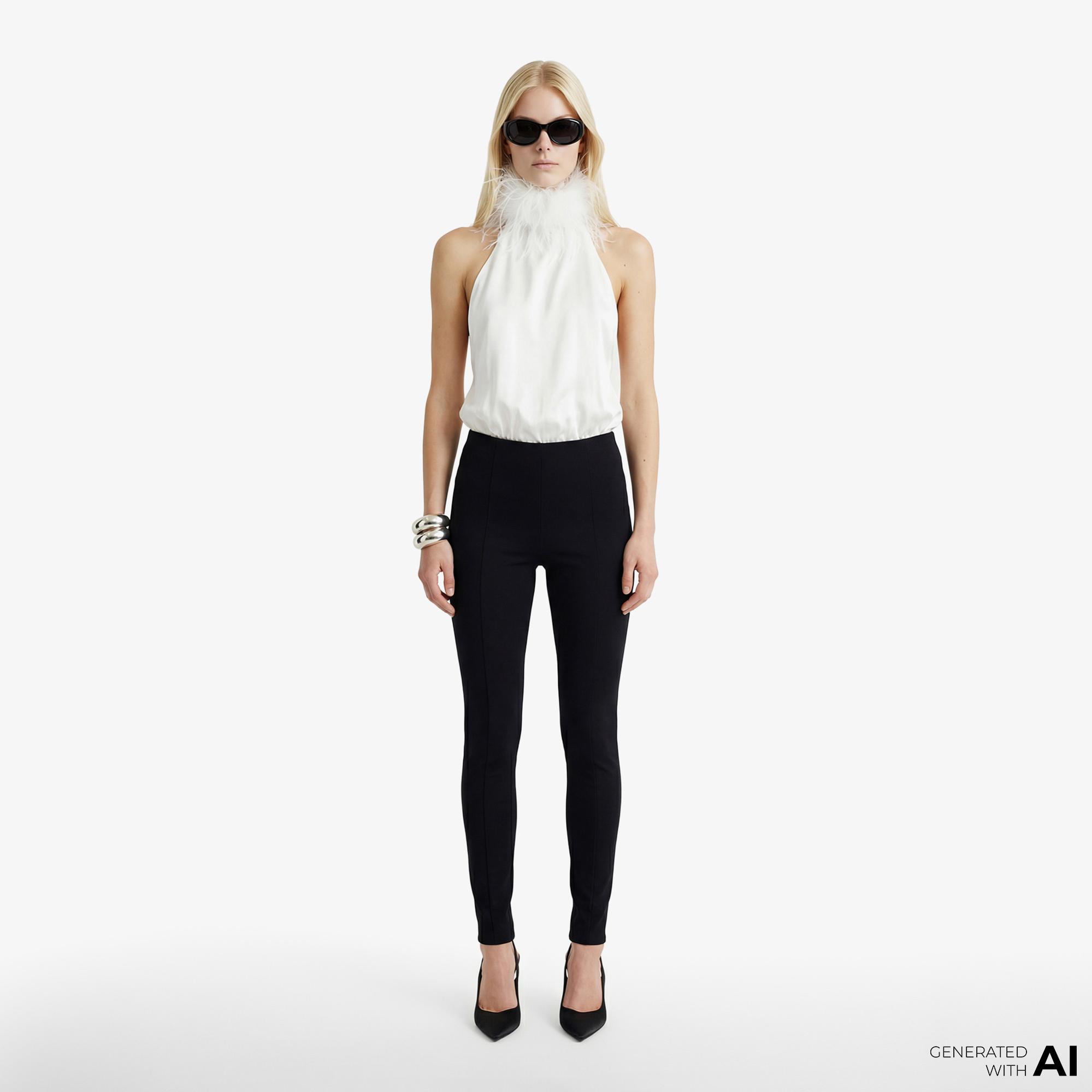 Fabby Siyah Kadın Tayt