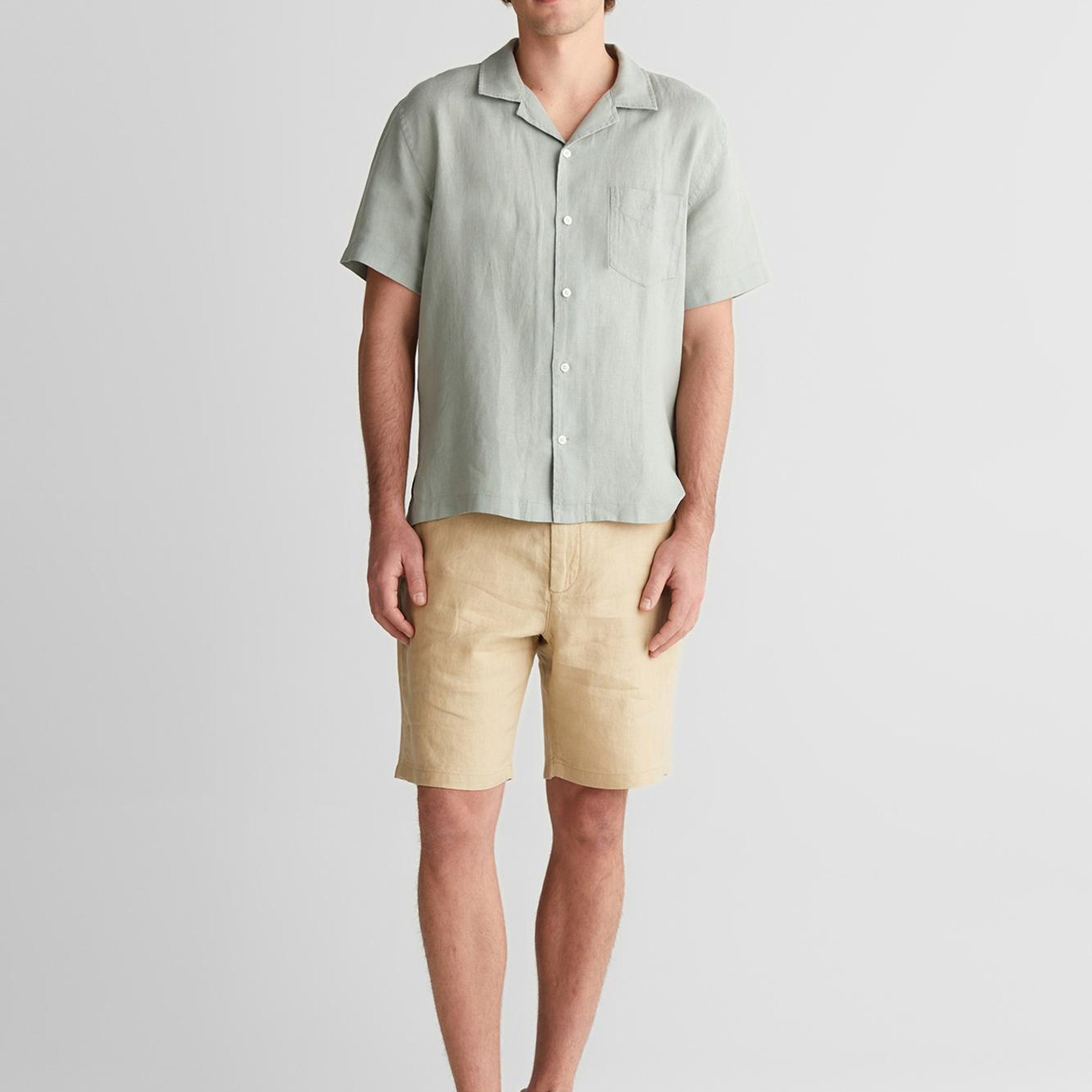 GANT Erkek Yeşil Düğmeli Yaka Gömlek