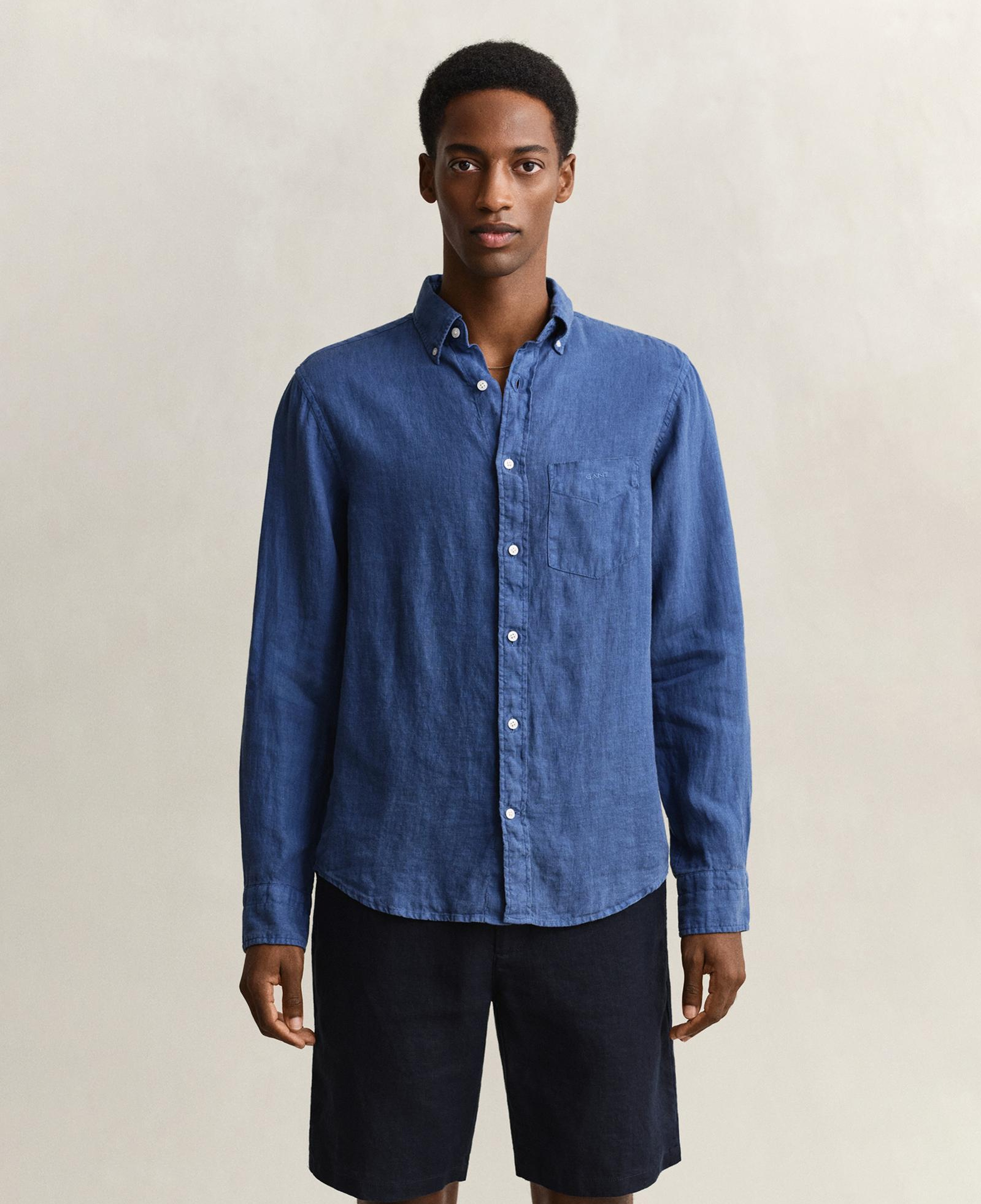 GANT Erkek Mavi Regular Fit Gömlek