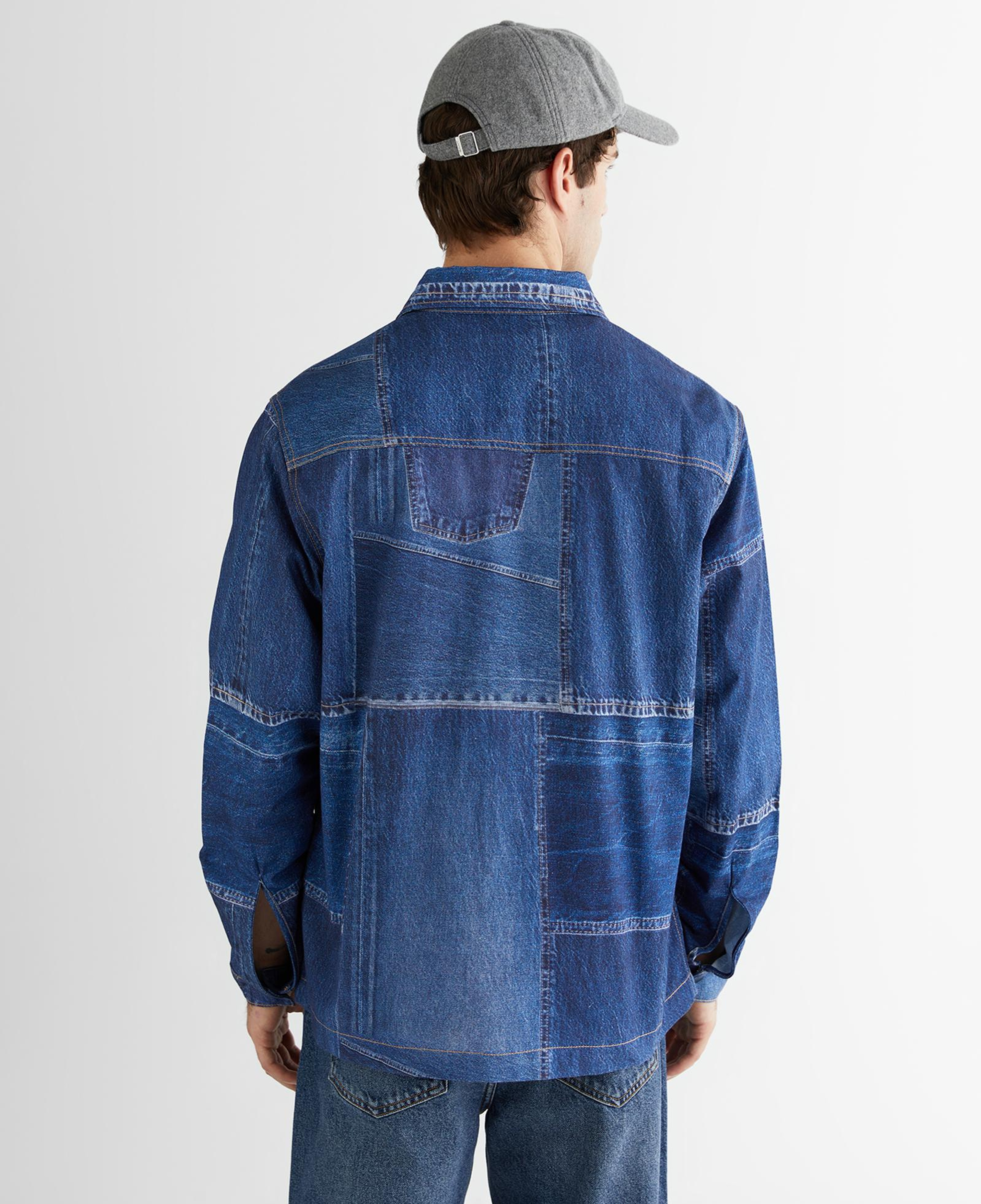 GANT Erkek Mavi Oversize Fit Gömlek Yaka Logolu Gömlek