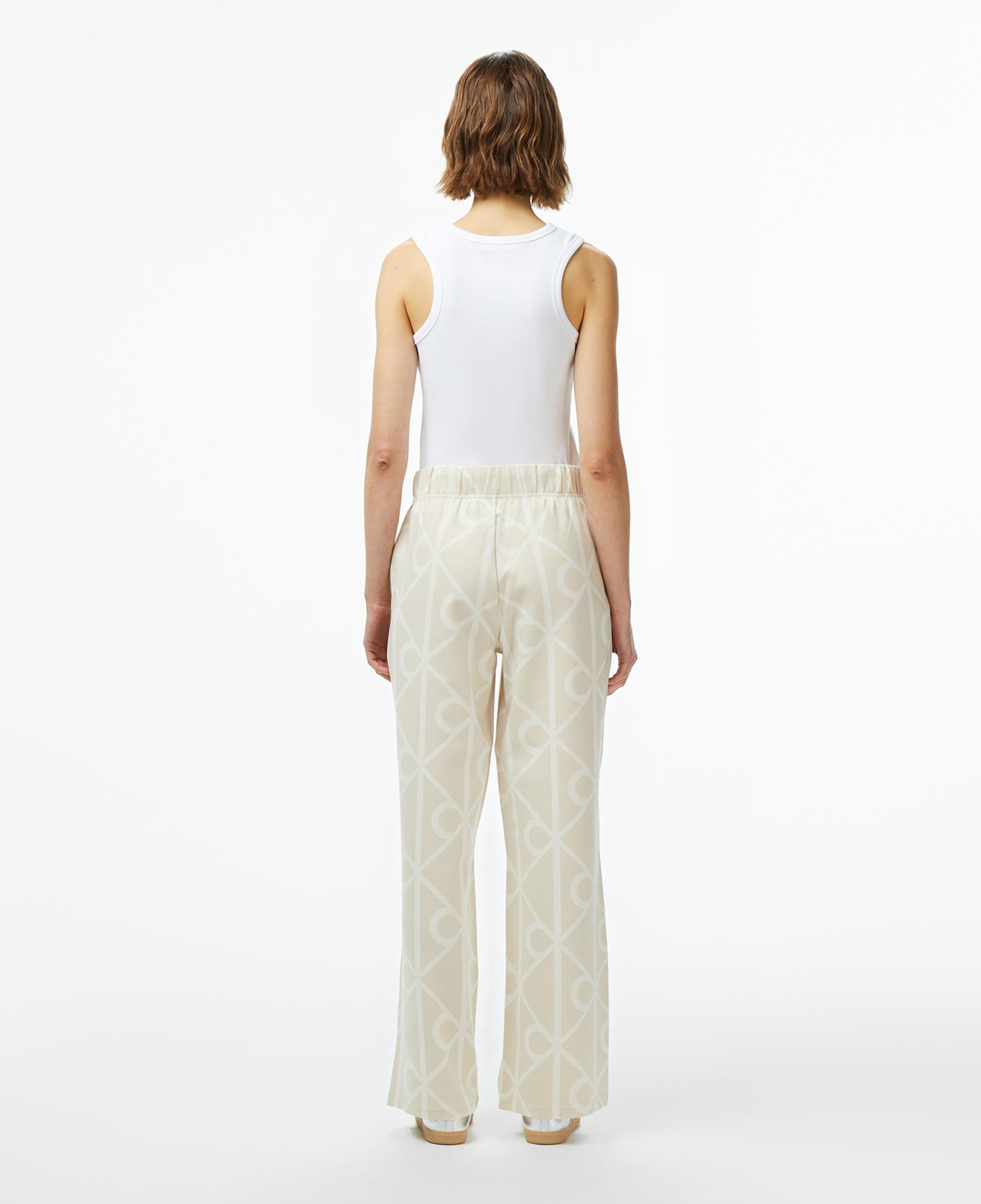 Calvin Klein Emblem Jacquard Kadın Bej Eşofman Altı