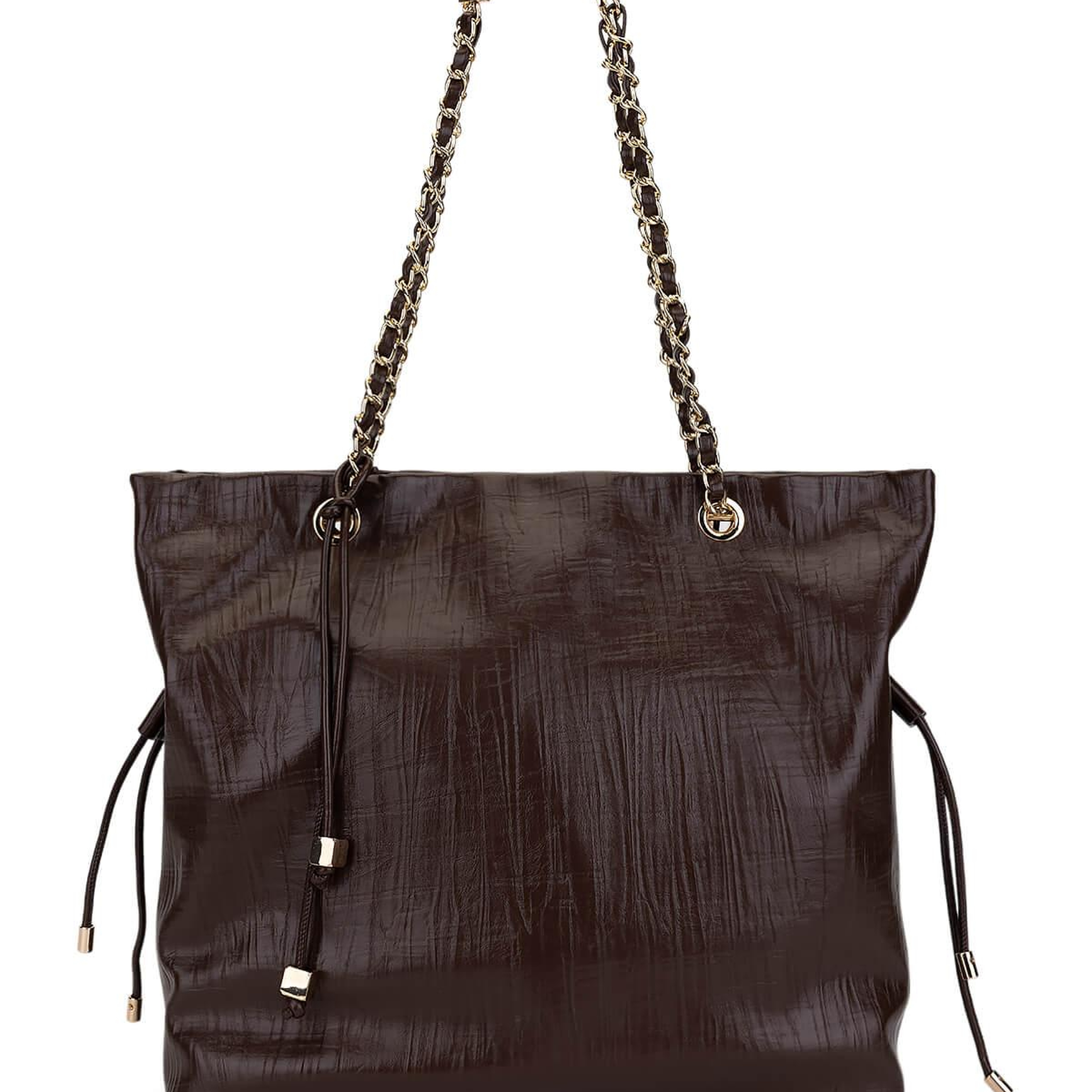 Tamer Tanca Kadın Suni Deri Kahverengi Omuz Çanta