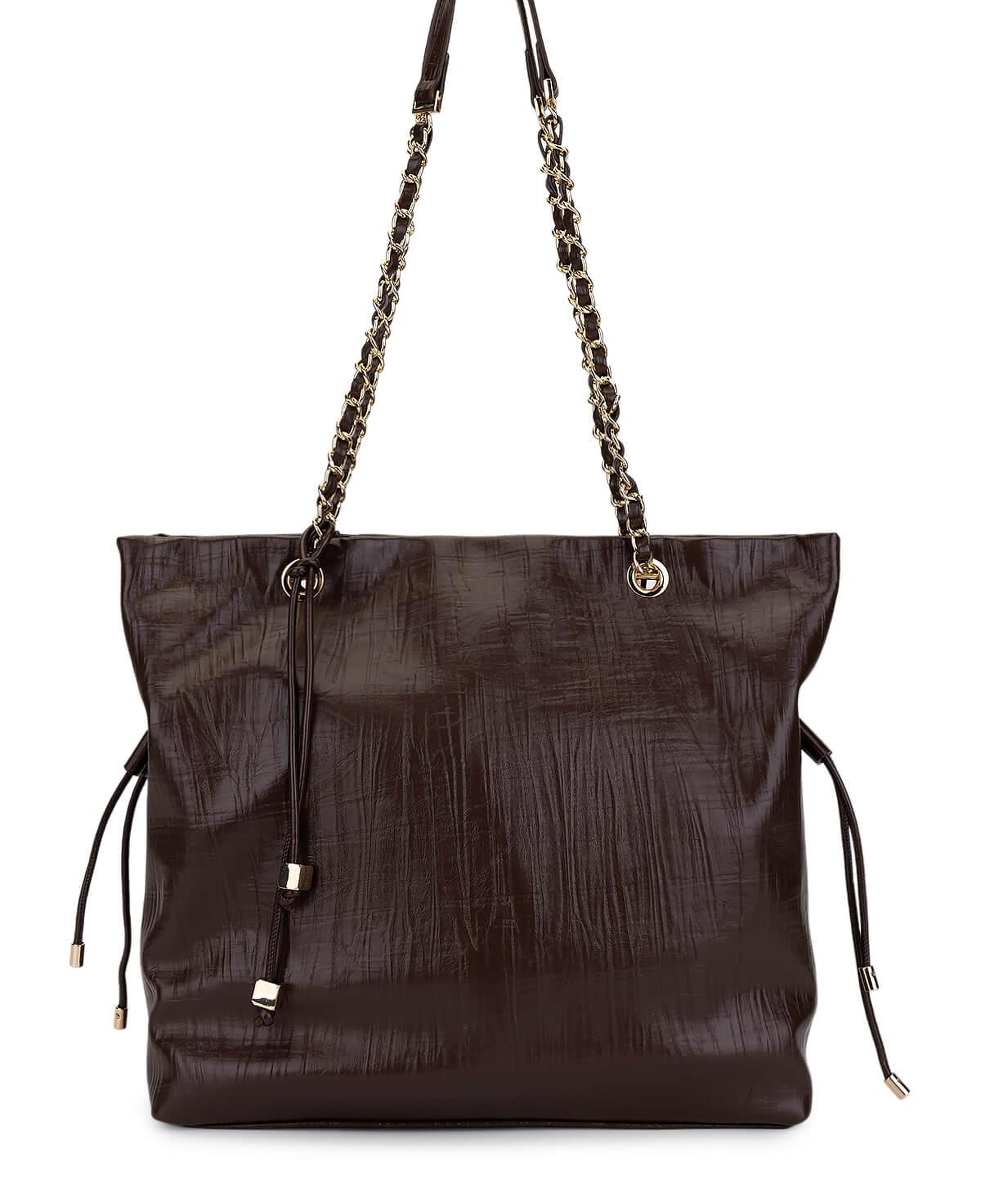 Tamer Tanca Kadın Suni Deri Kahverengi Omuz Çanta