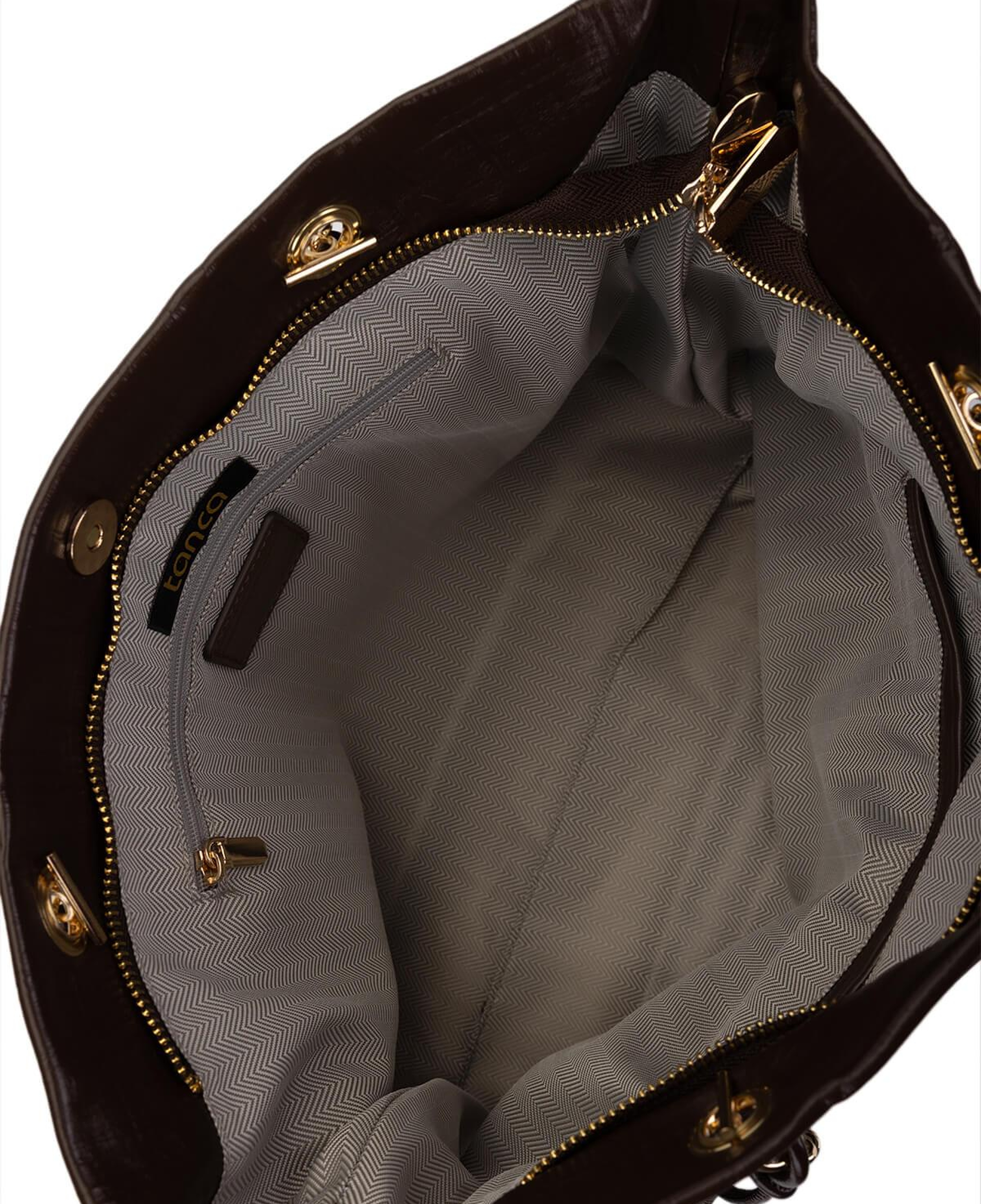 Tamer Tanca Kadın Suni Deri Kahverengi Omuz Çanta