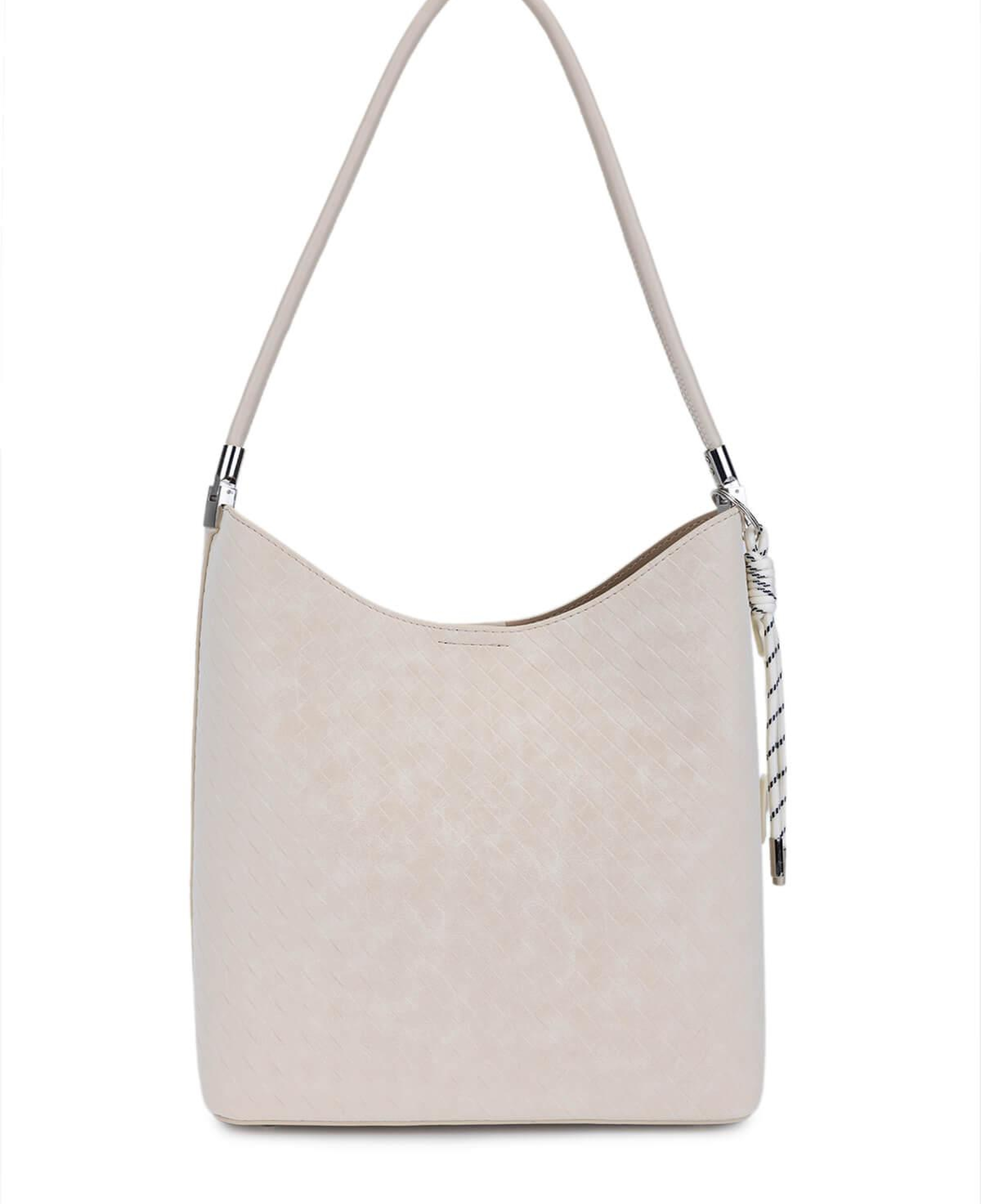 Tamer Tanca Kadın Suni Deri Bej Omuz Çanta