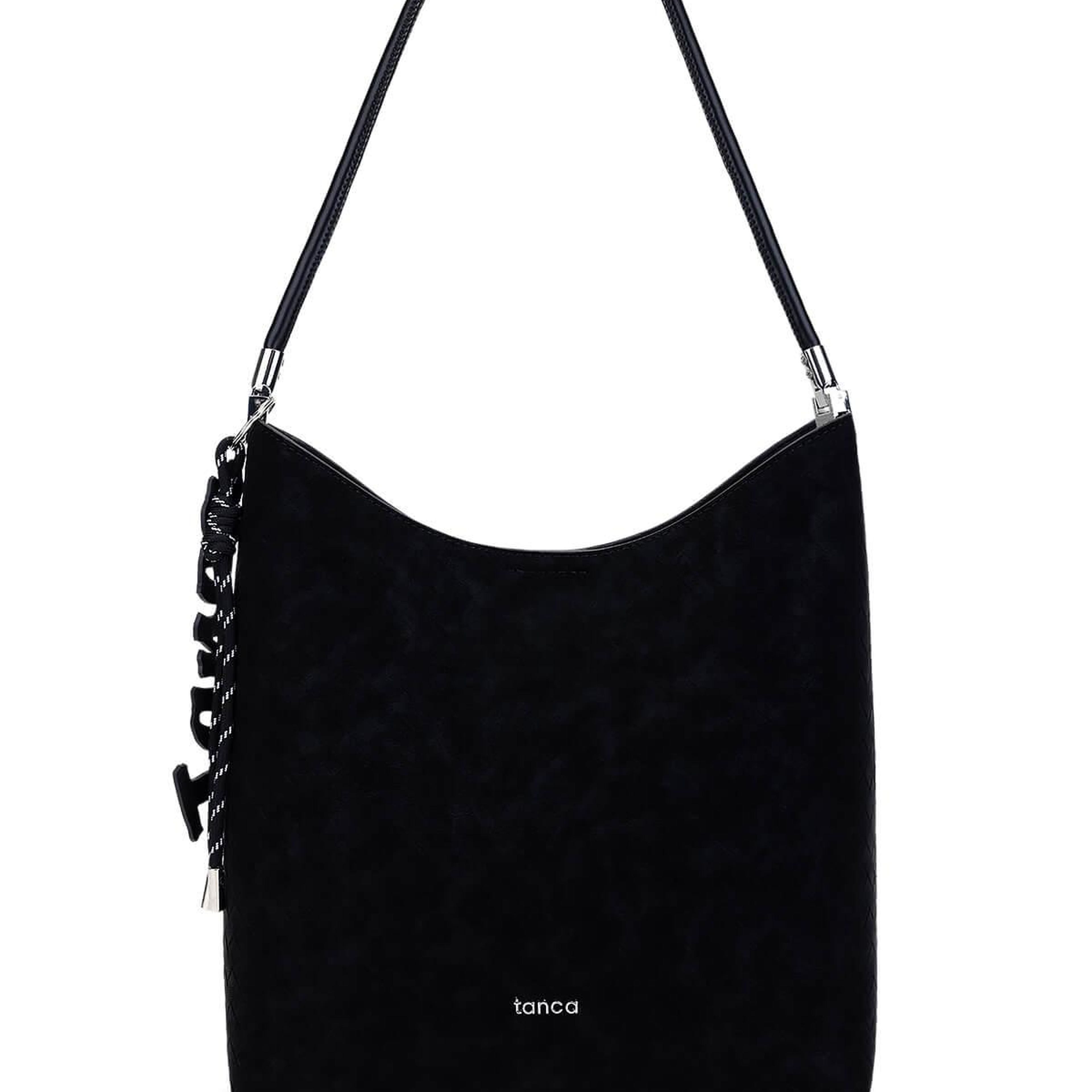 Tamer Tanca Kadın Suni Deri Siyah Omuz Çanta