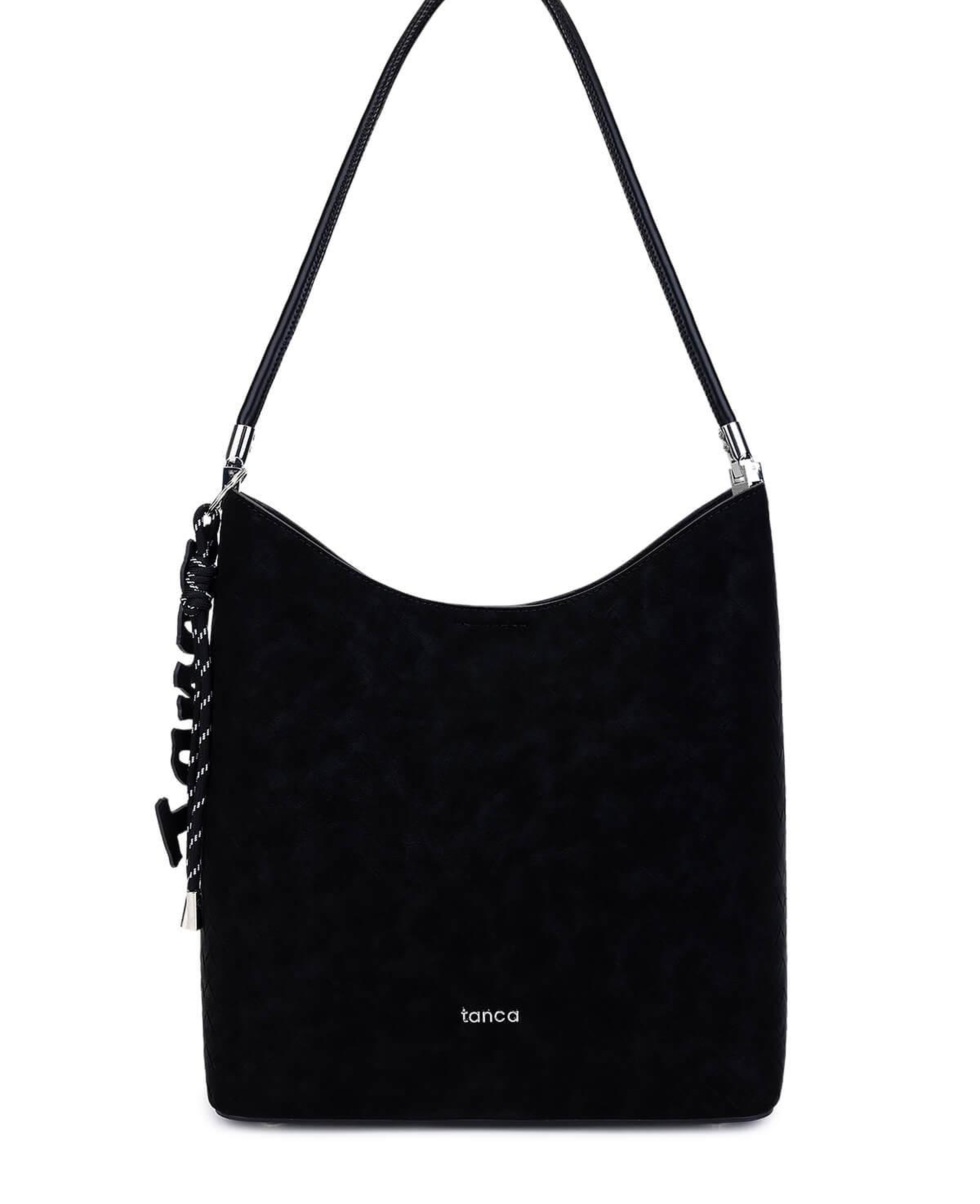 Tamer Tanca Kadın Suni Deri Siyah Omuz Çanta