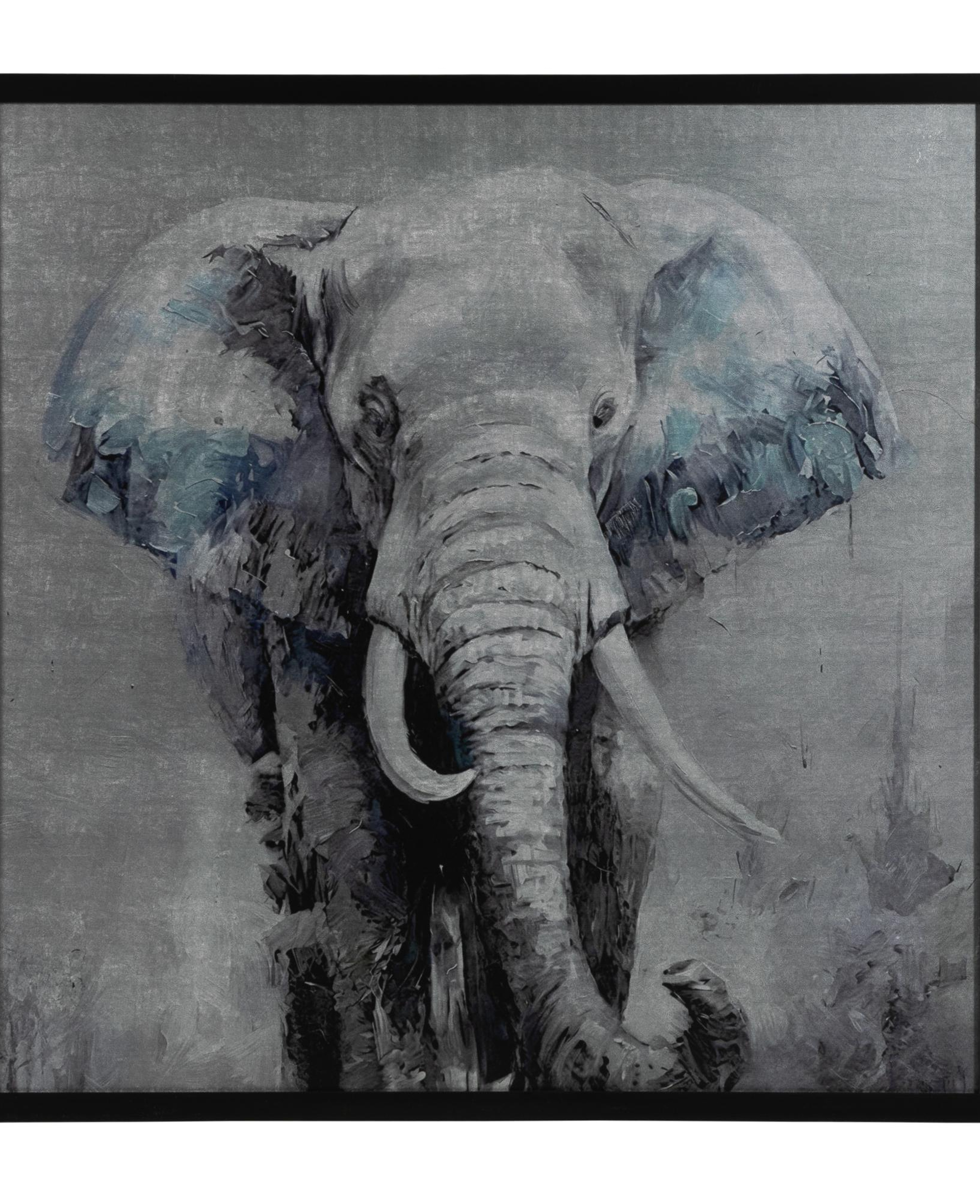 ELEPHAS ÇERÇEVELİ TABLO 100X100 CM
