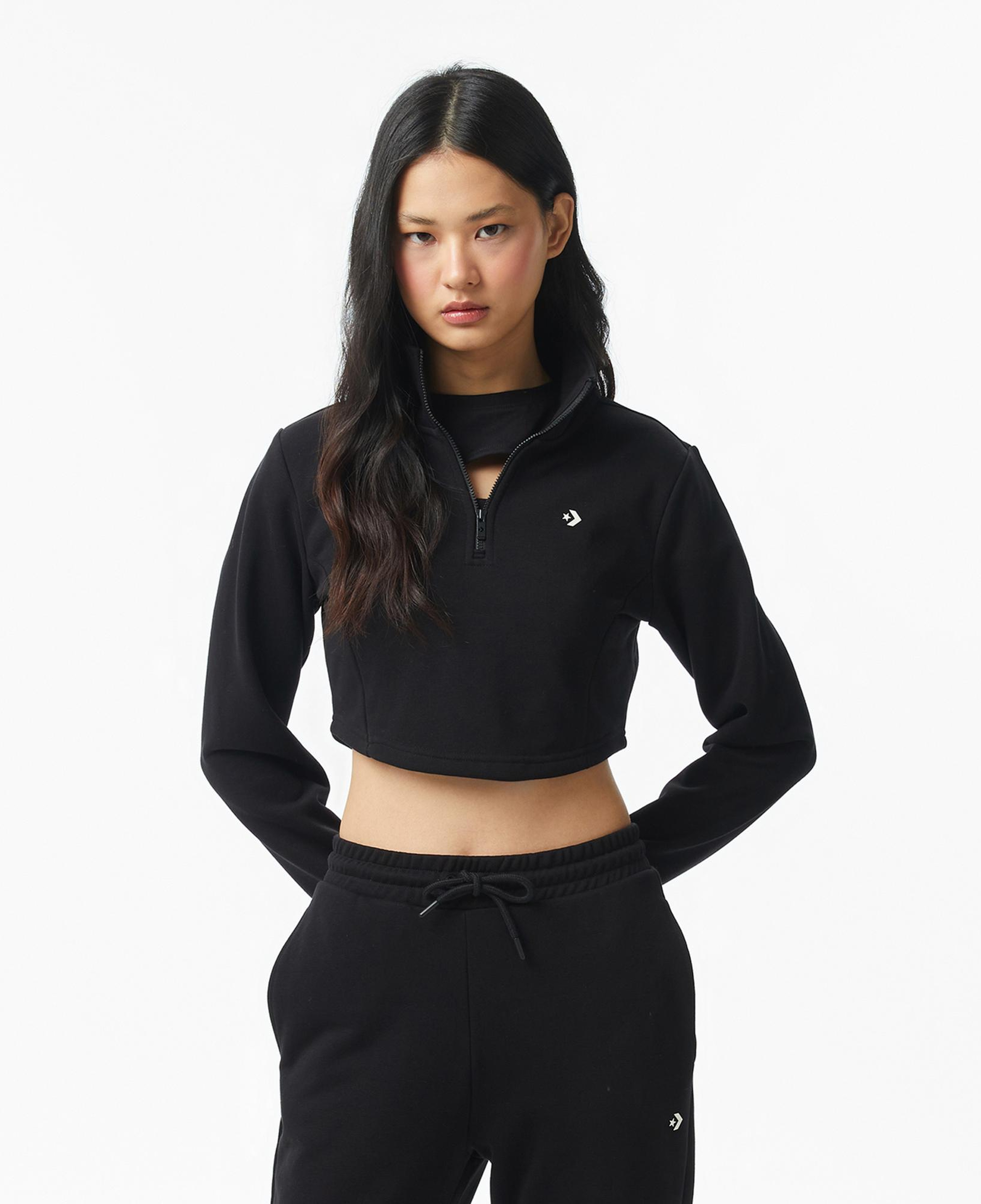 Converse Kadın Siyah Sweatshirt