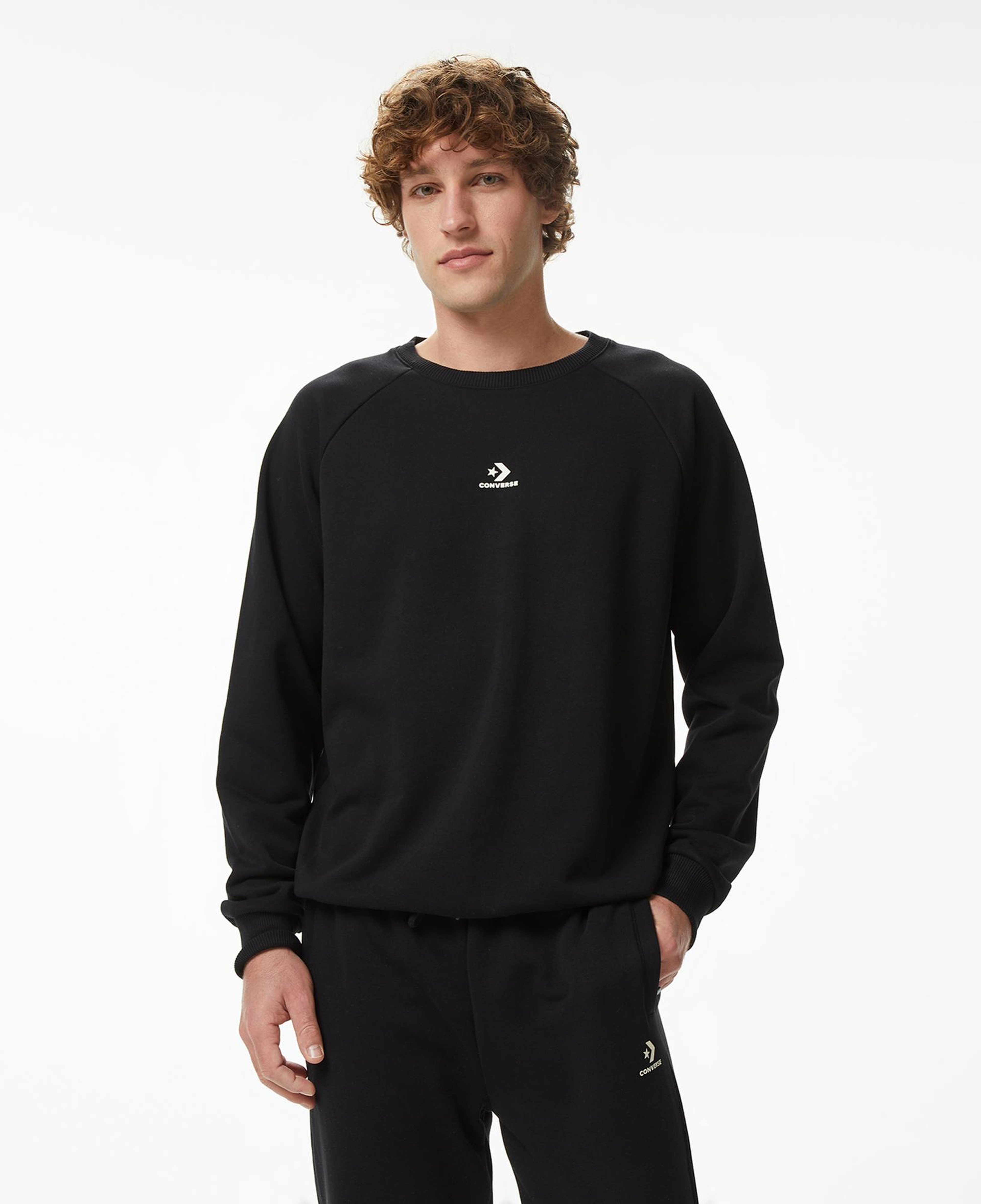 Converse Erkek Siyah Sweatshirt