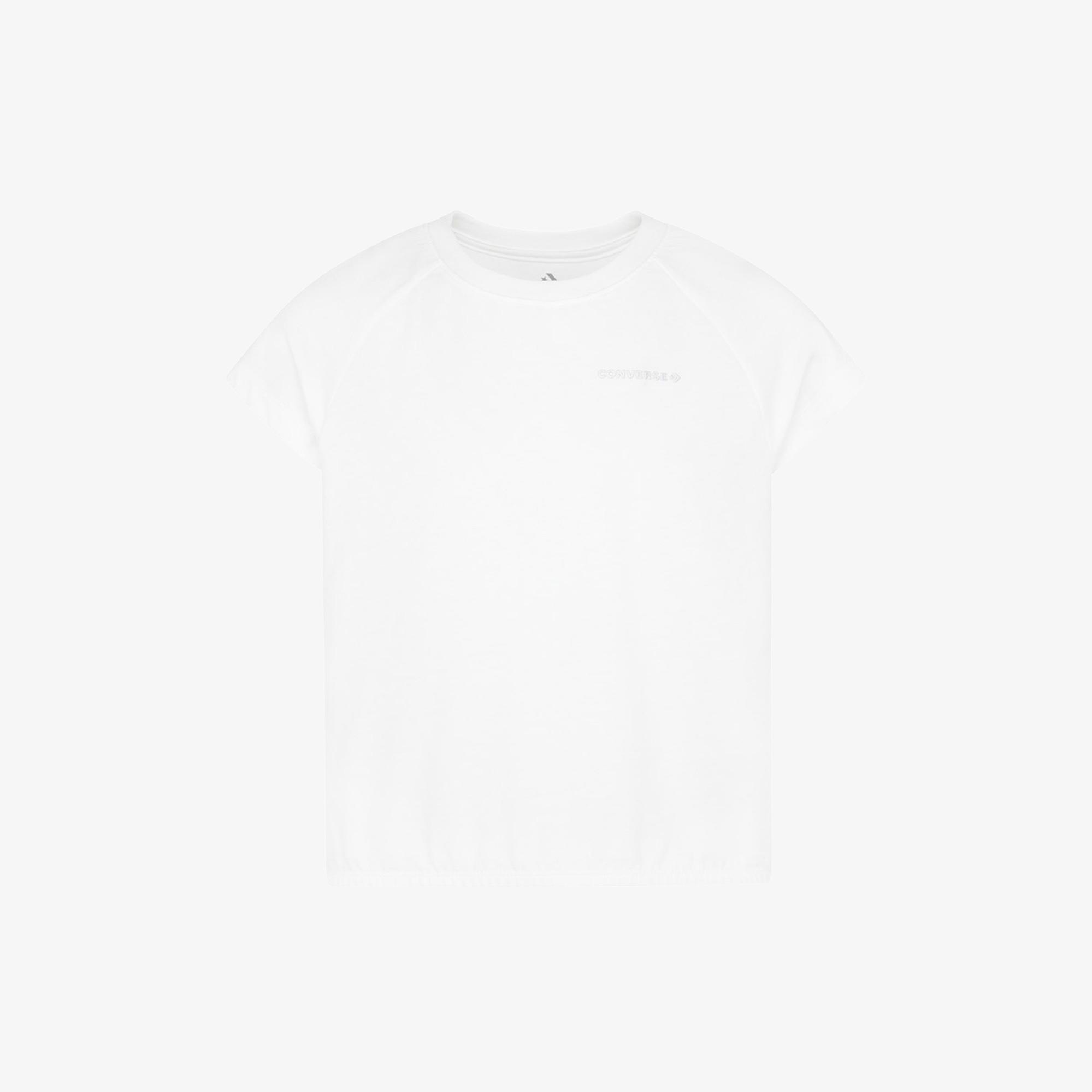 Converse Raglan Elastic Knit Çocuk Gri T-Shirt