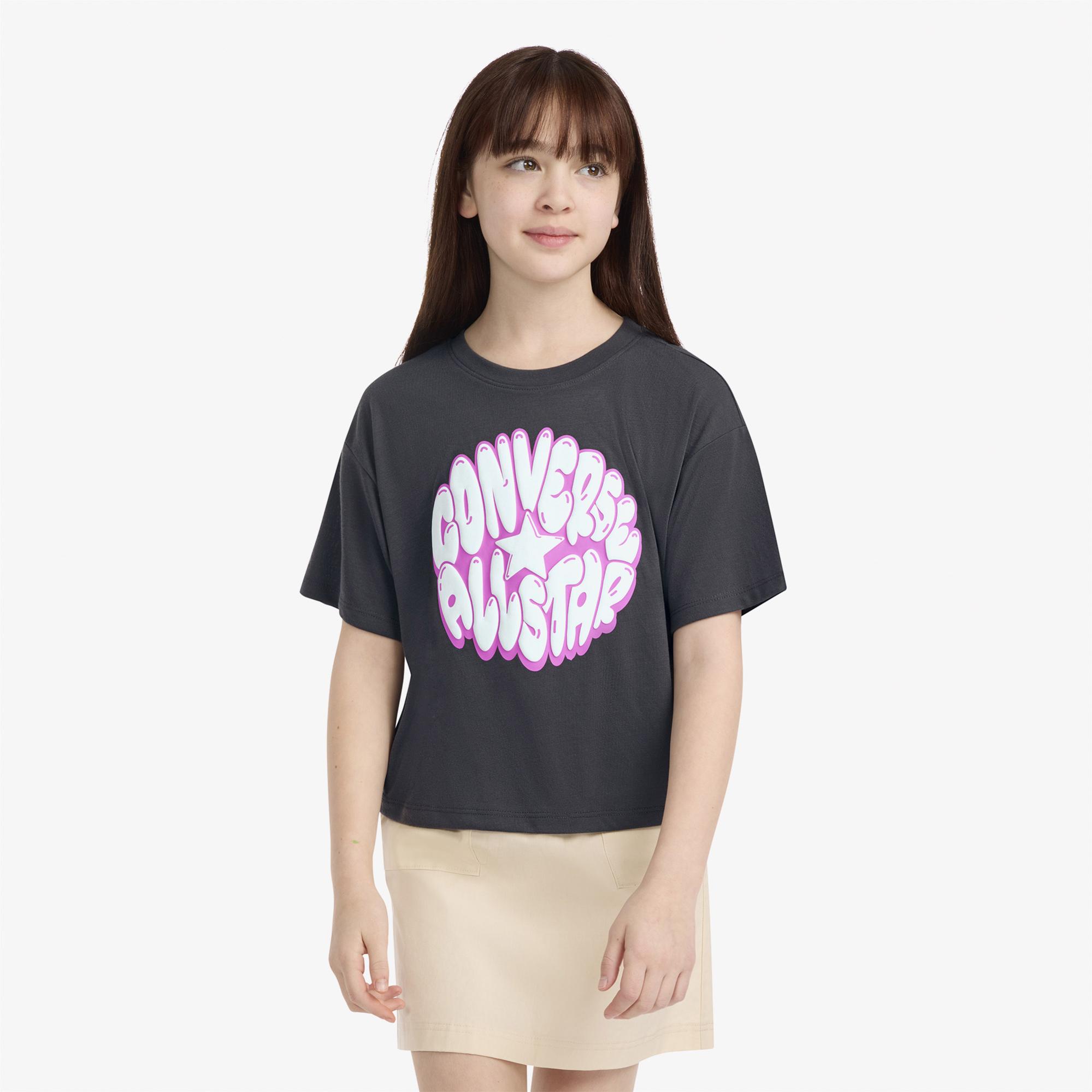 Converse Kız Genç Çocuk Antrasit T-Shirt