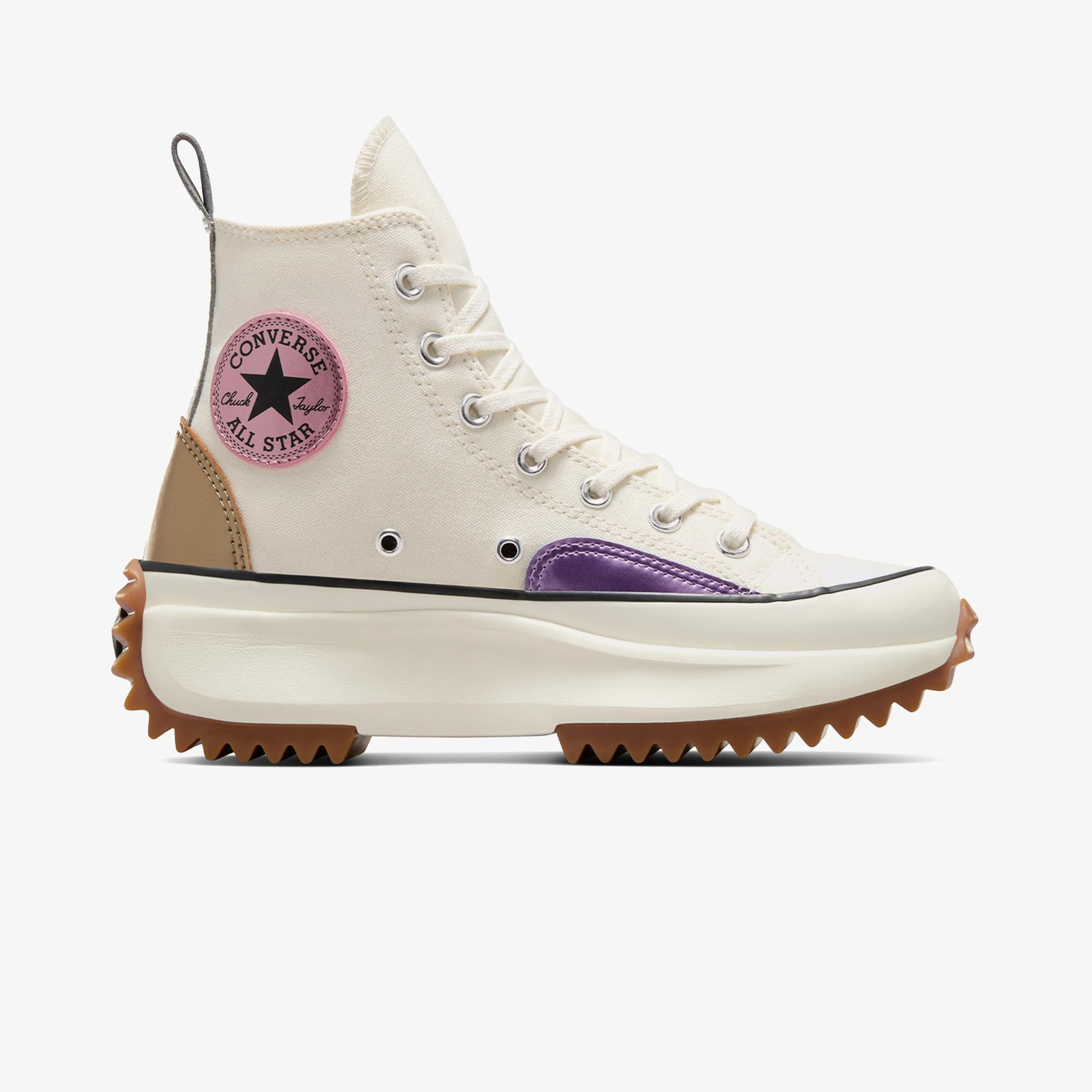 Converse Run Star Hike Unisex Krem Platform Sneaker