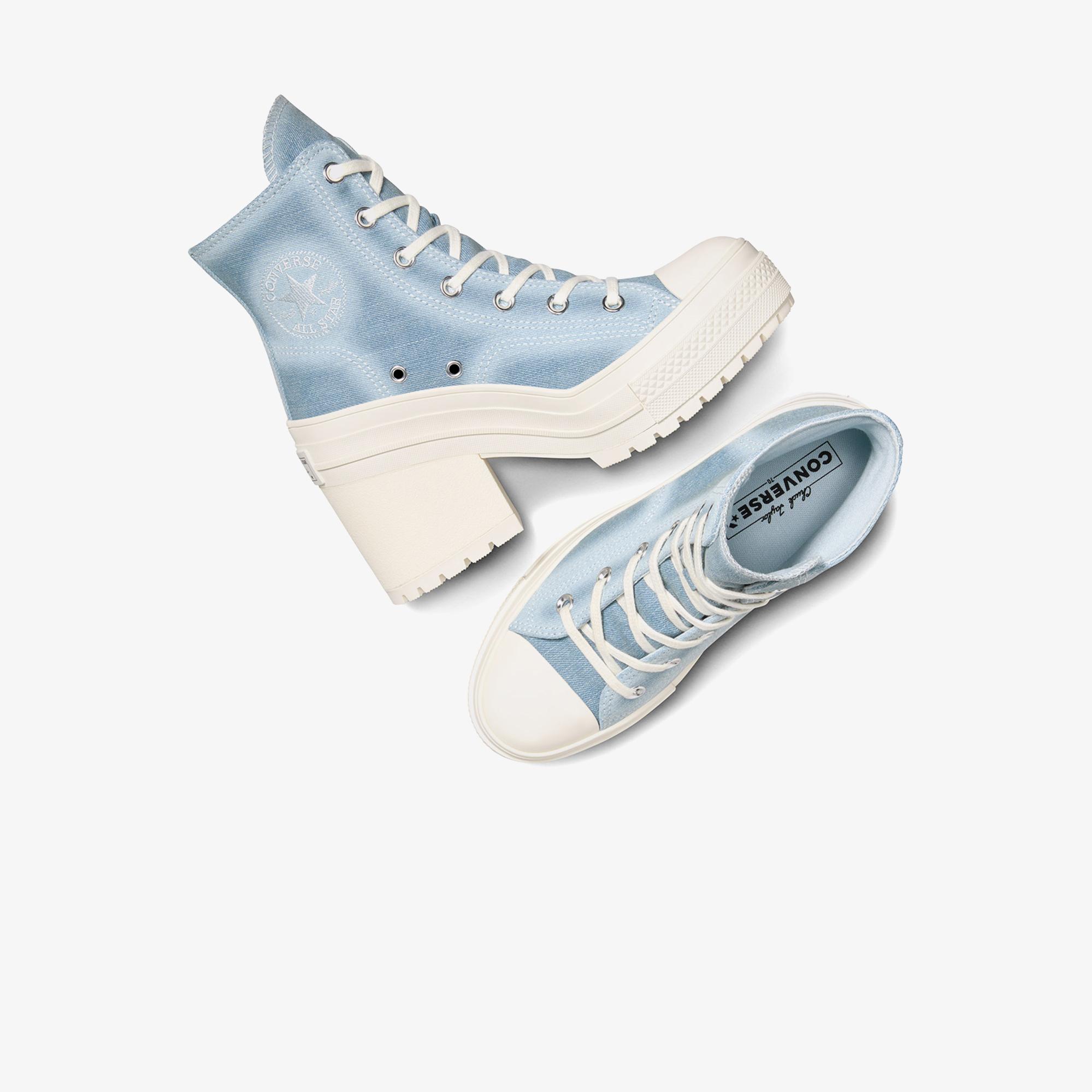 Converse Chuck 70 De Luxe Heel Unisex Denim Platform Sneaker