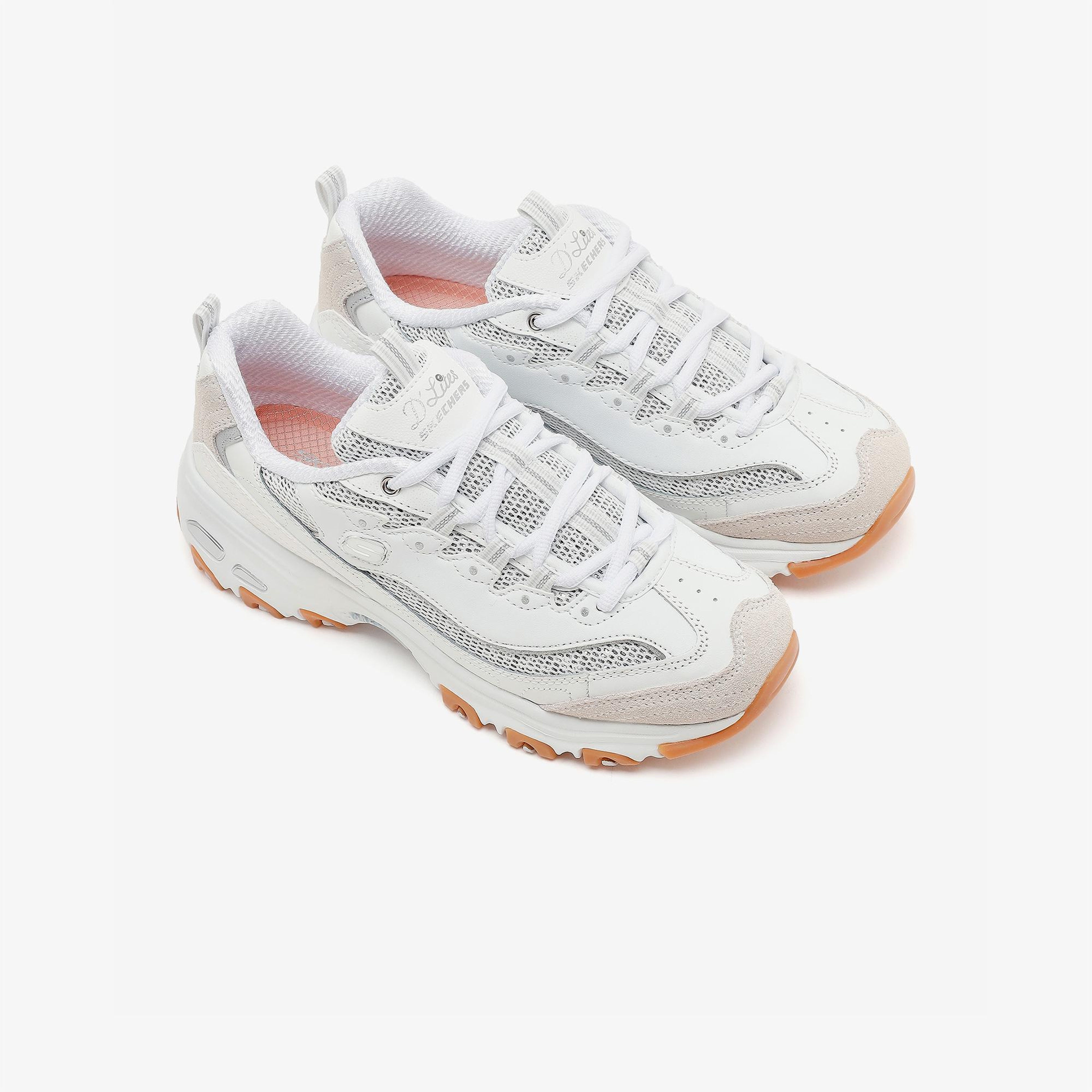 Skechers D'Lites Kadın Beyaz Sneaker