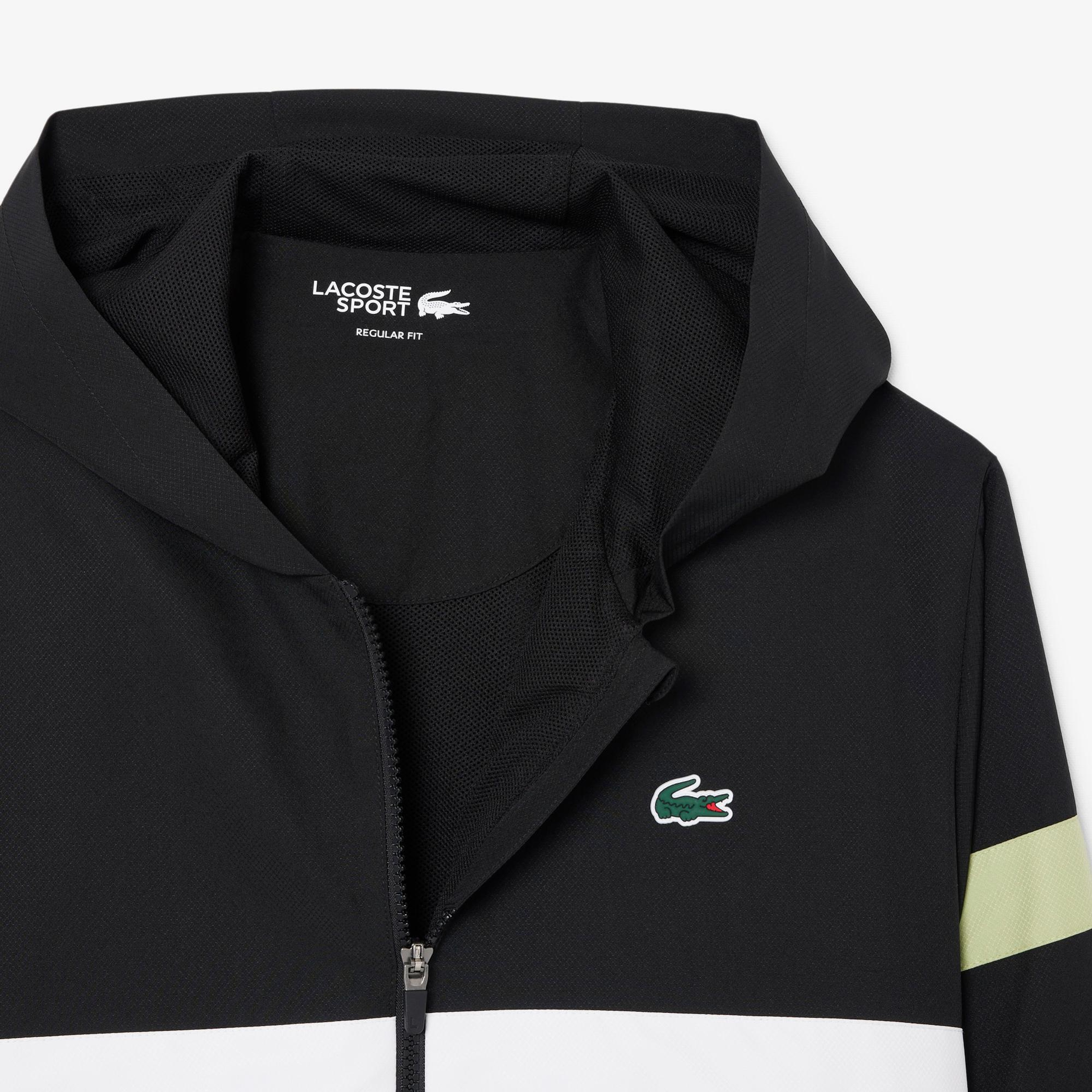 Lacoste Erkek Regular Fit Renk Bloklu Siyah Eşofman Takımı