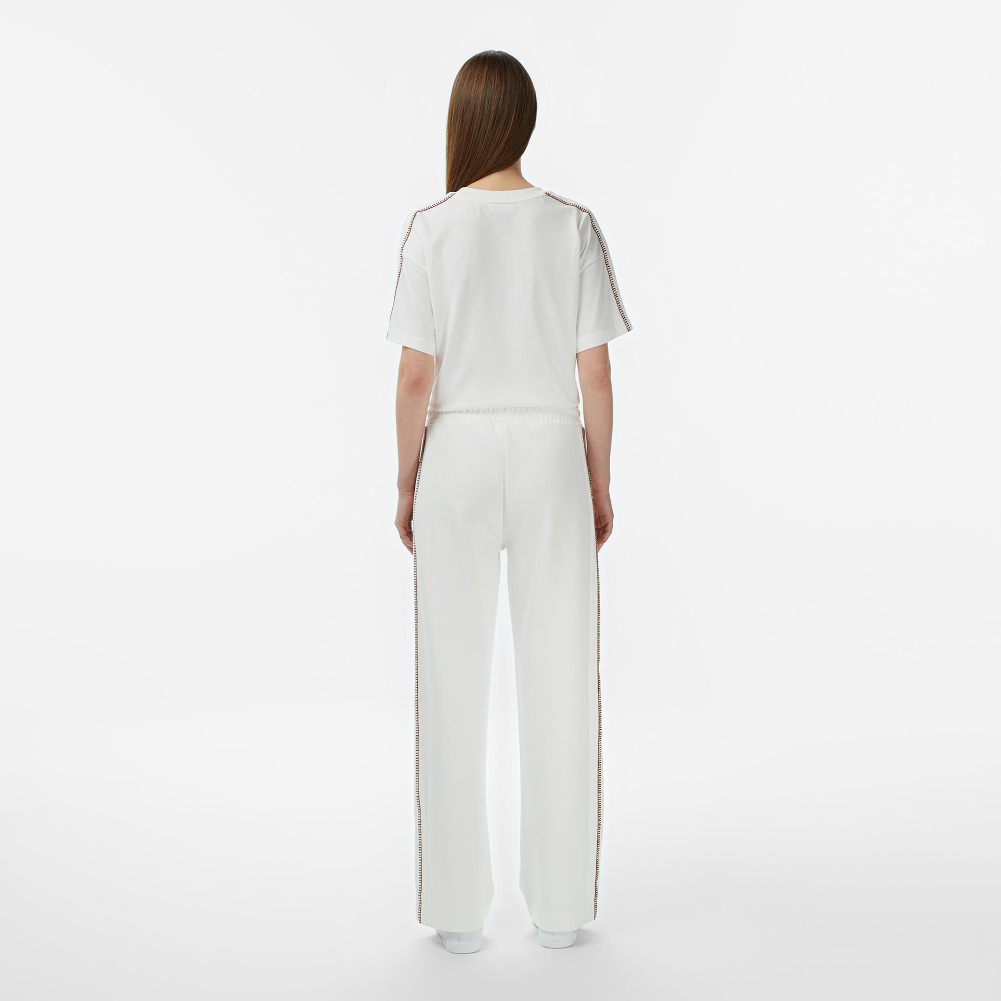 Lacoste Kadın Regular Fit Krem Eşofman Altı