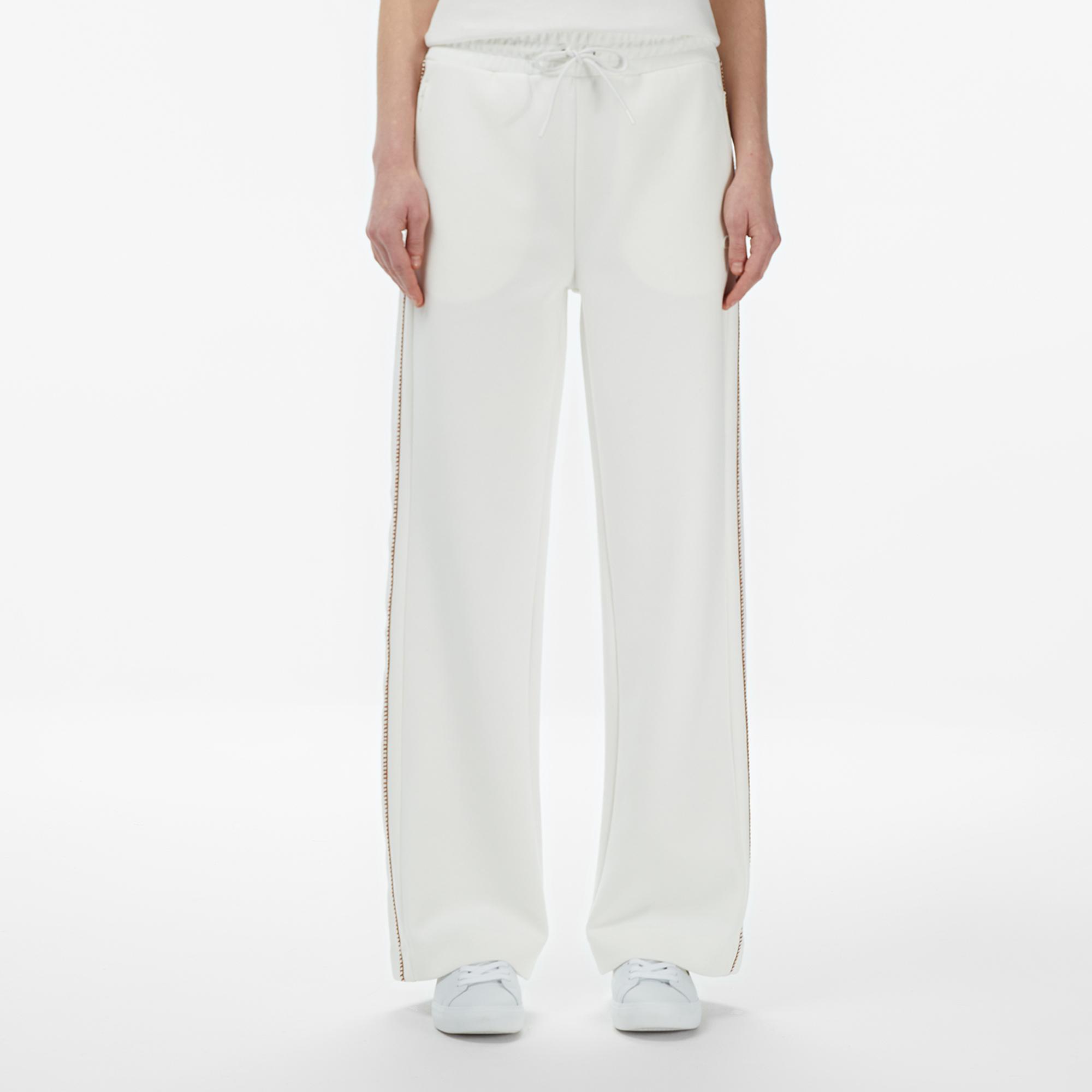 Lacoste Kadın Regular Fit Krem Eşofman Altı