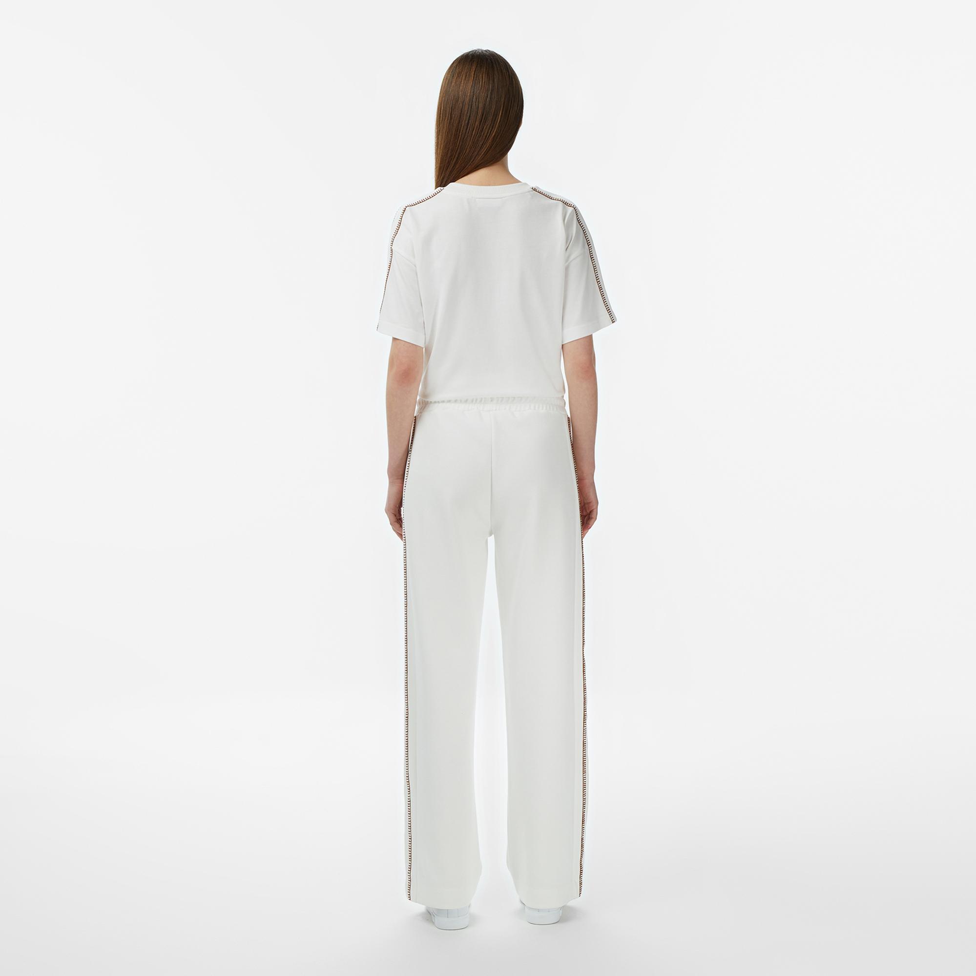 Lacoste Kadın Regular Fit Krem Eşofman Altı