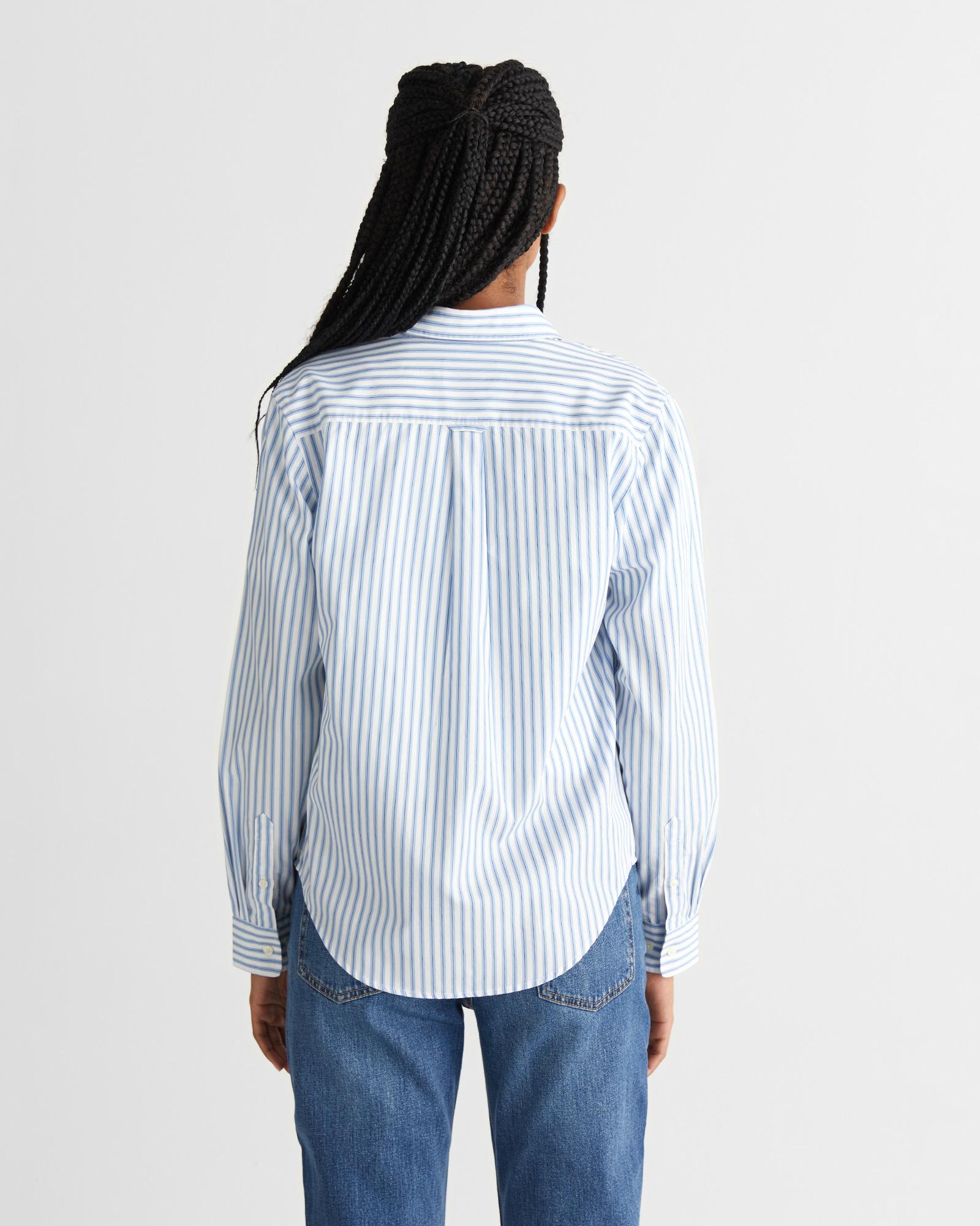 GANT Kadın Mavi Regular Fit Düğmeli Gömlek