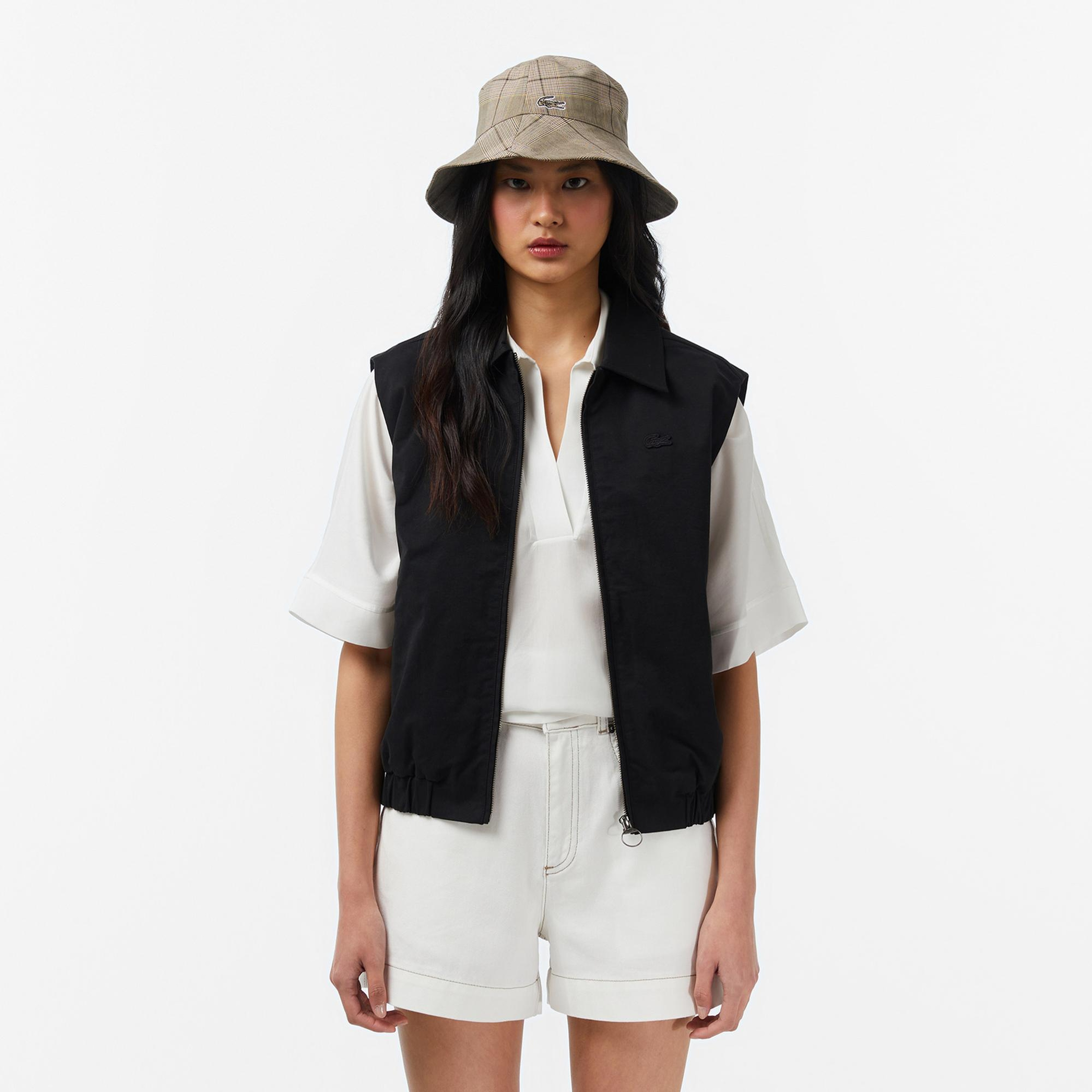 Lacoste Kadın Regular Fit Siyah Yelek