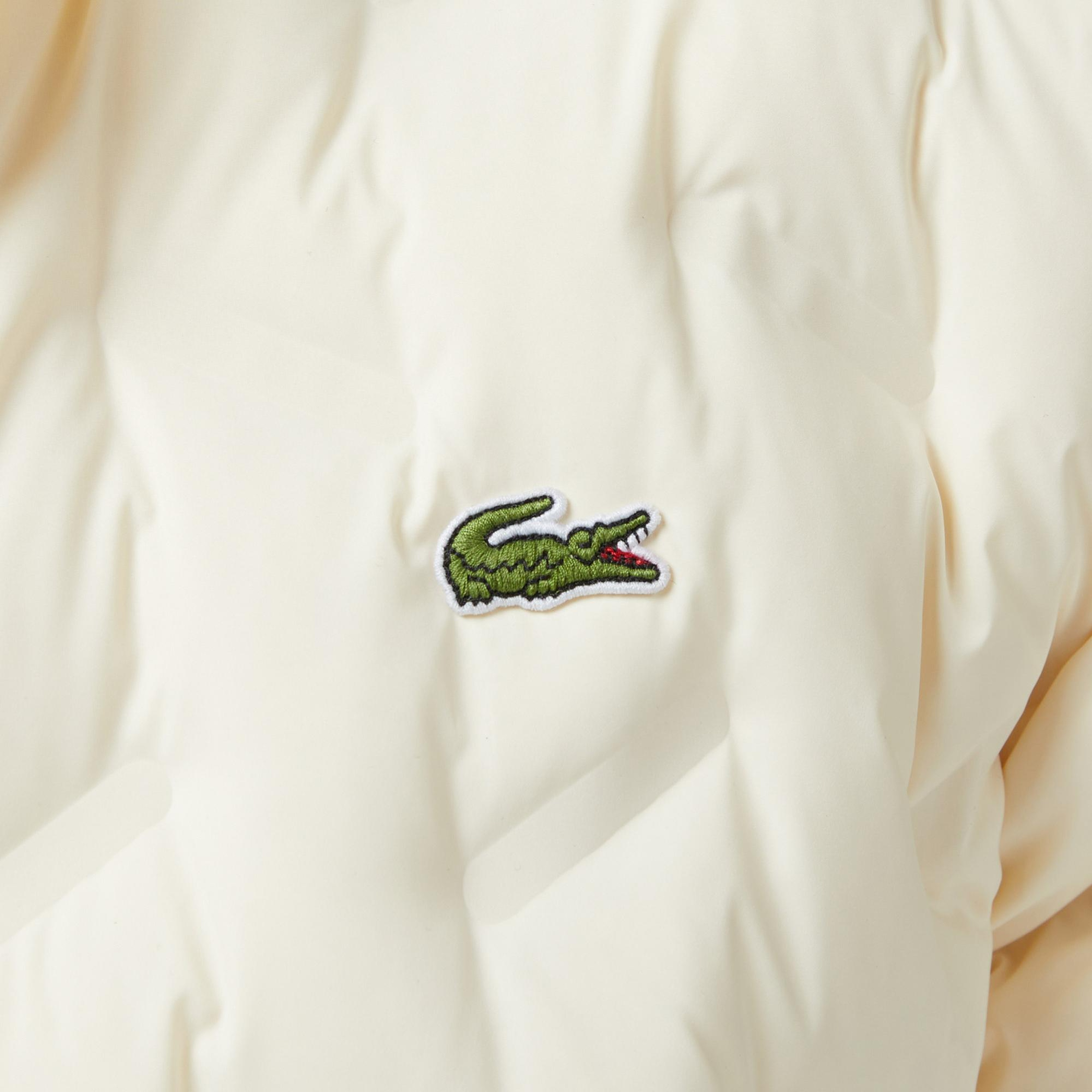 Lacoste Erkek Regular Fit Dik Yaka Kapitone Krem Mont