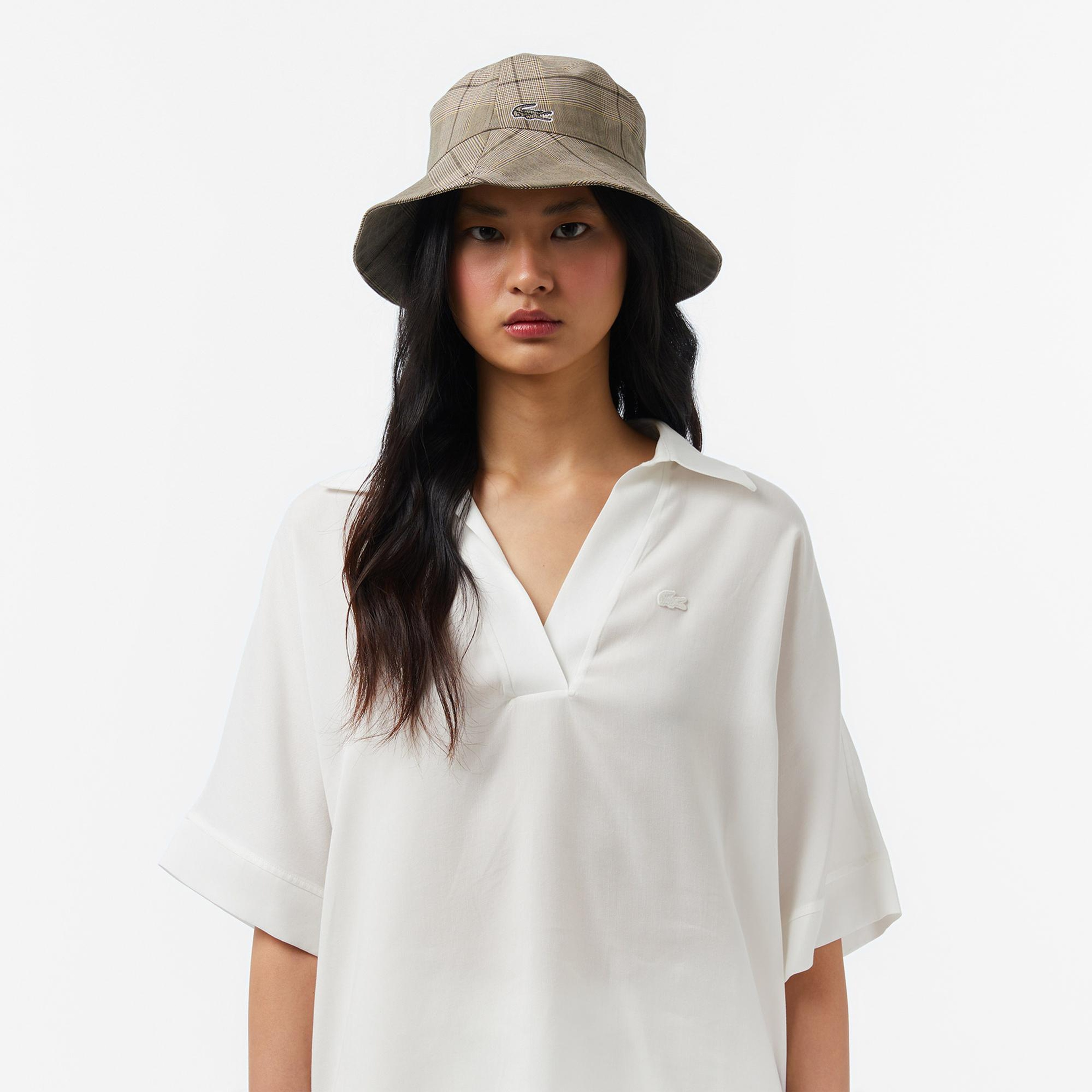 Lacoste Kadın Regular Fit Kısa Kollu Polo Yaka Beyaz Bluz