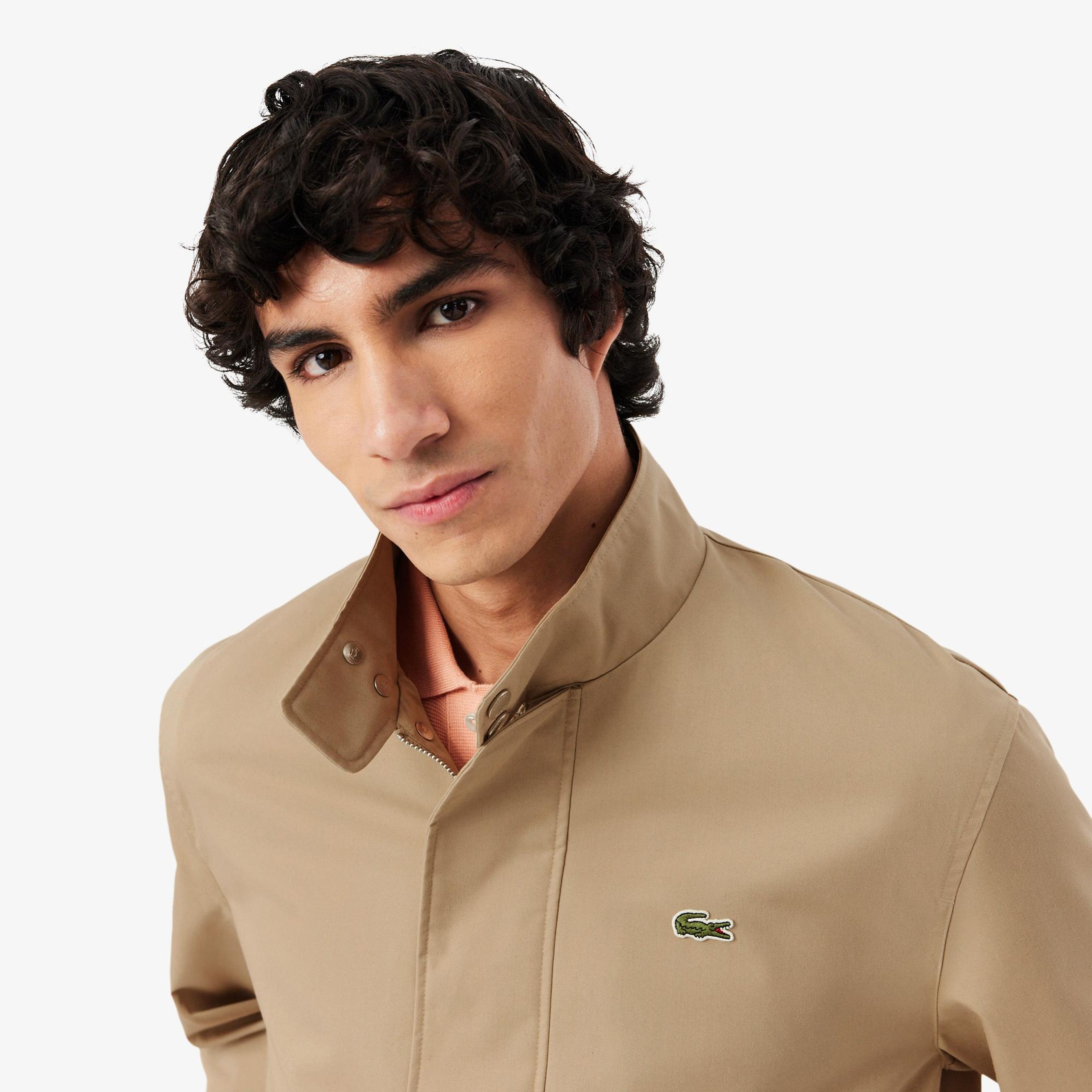 Lacoste Erkek Dik Yaka Bej Ceket